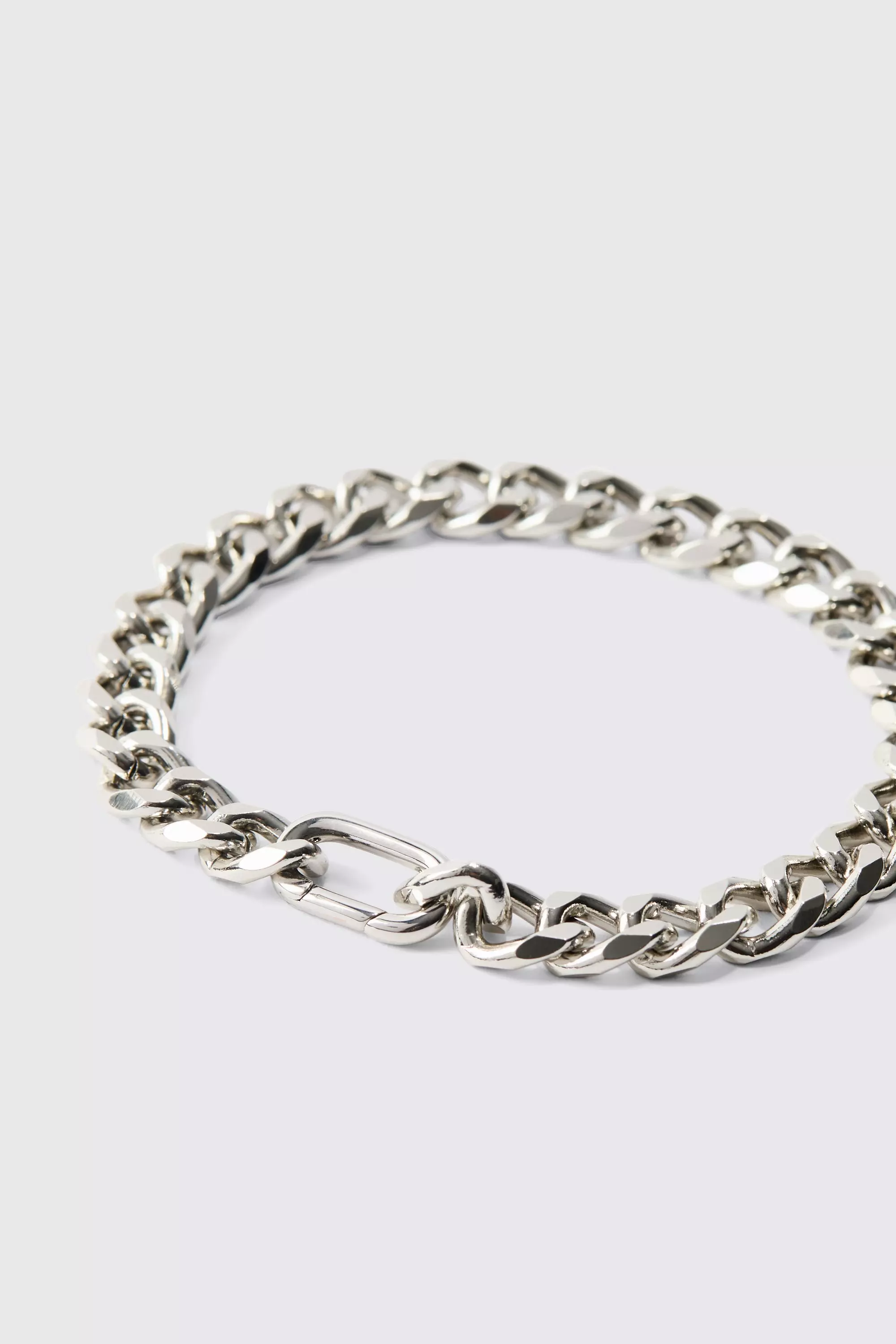 Silver Zilveren Metalen Armband Met Dikke Sluiting alternatieve afbeelding