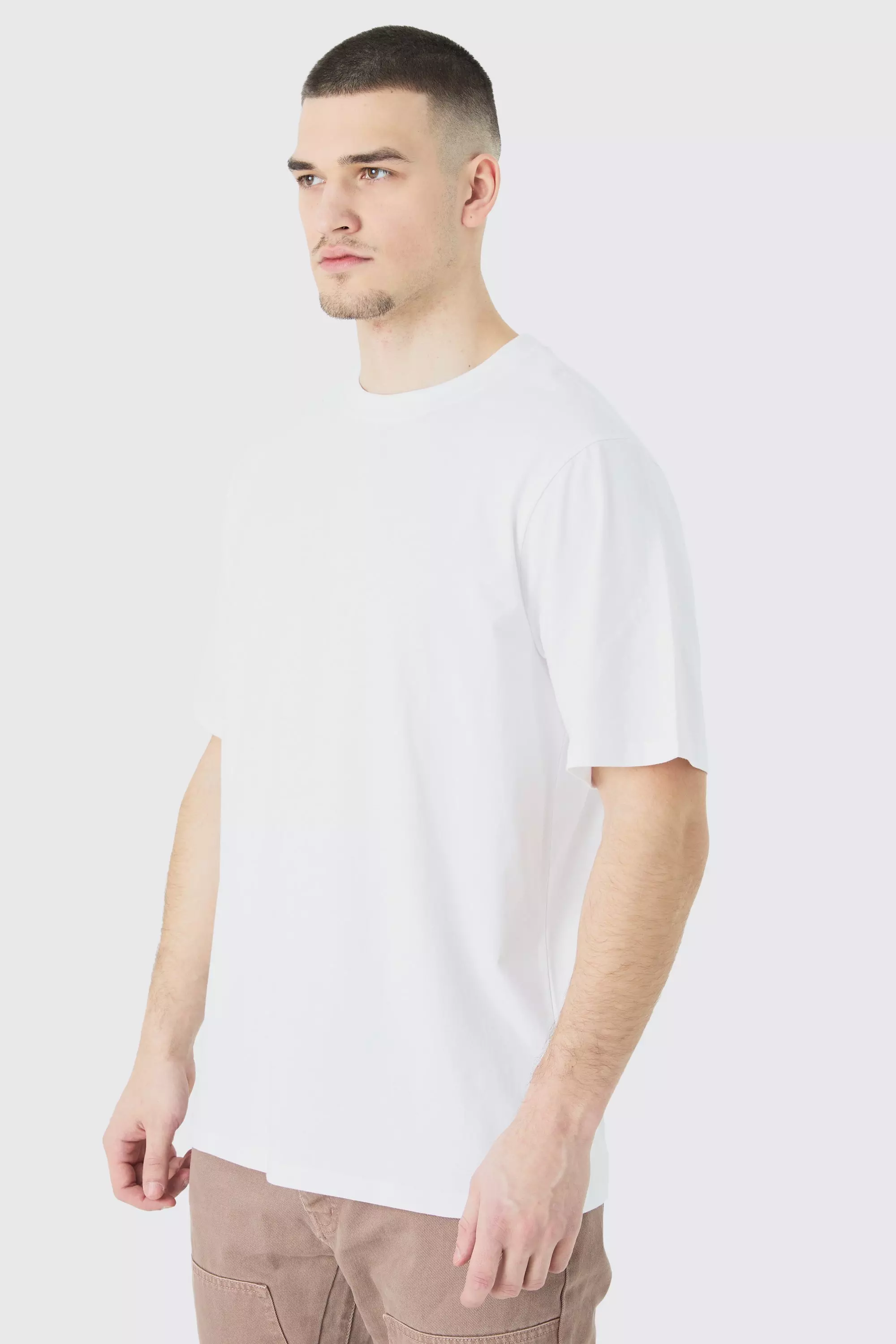 Tall Basic Crew Neck T-shirt White