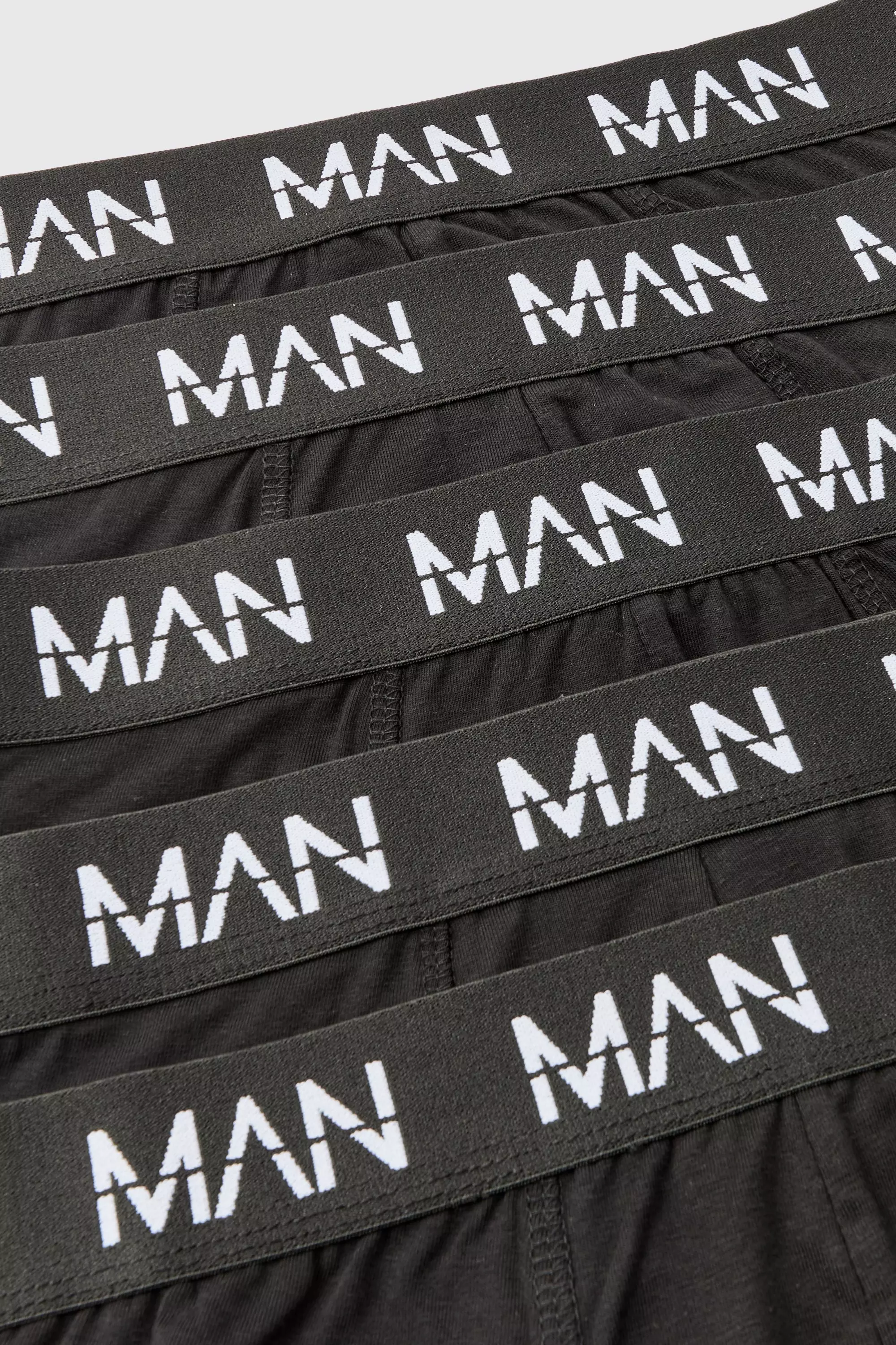 Black 5 Pack Man Dash Repeat Classic Trunks alternative image