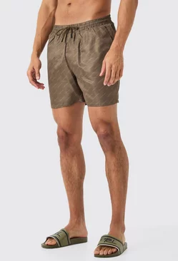 Mid Length Limited Edition Swim Short Brown