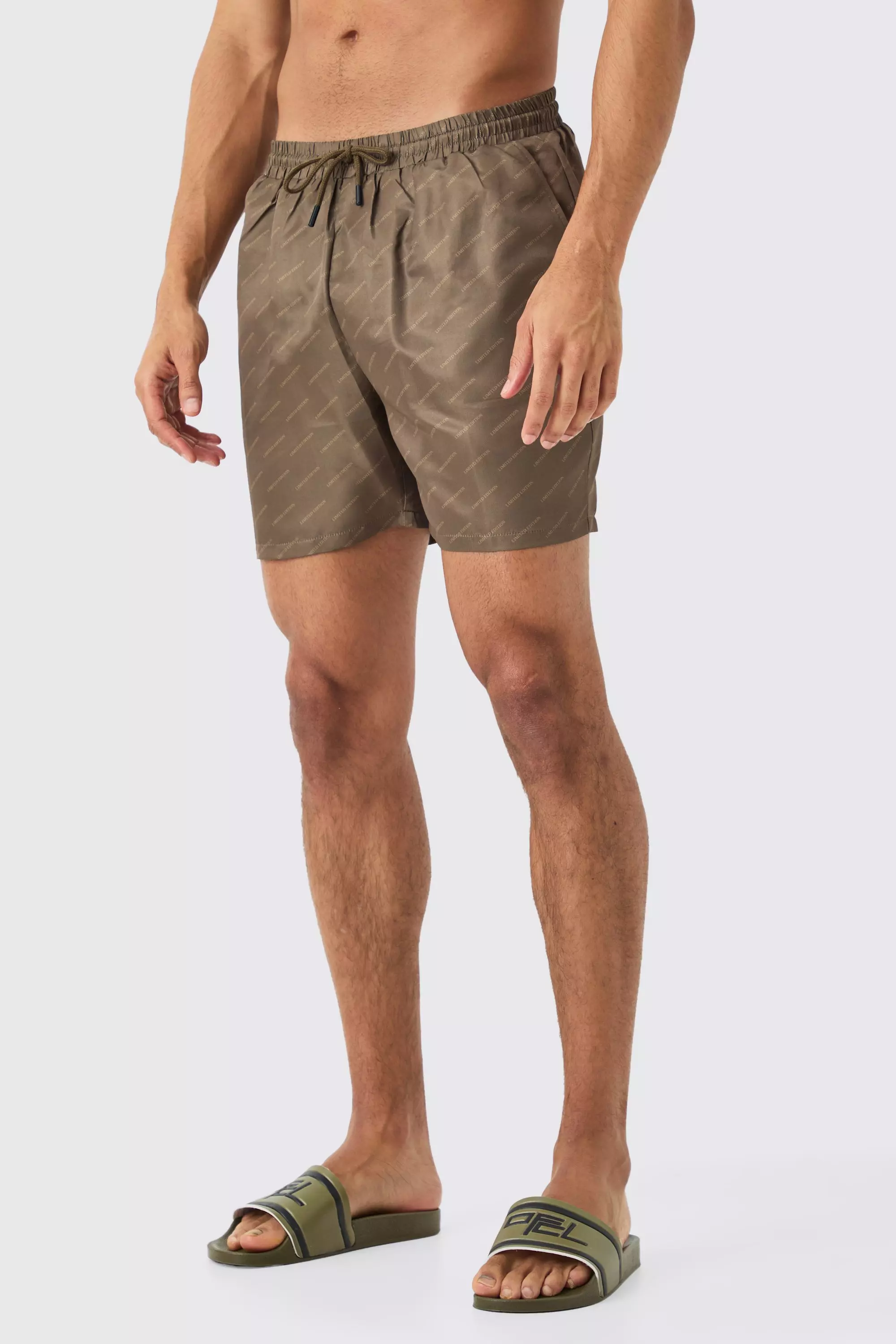 Mid Length Limited Edition Swim Short Brown