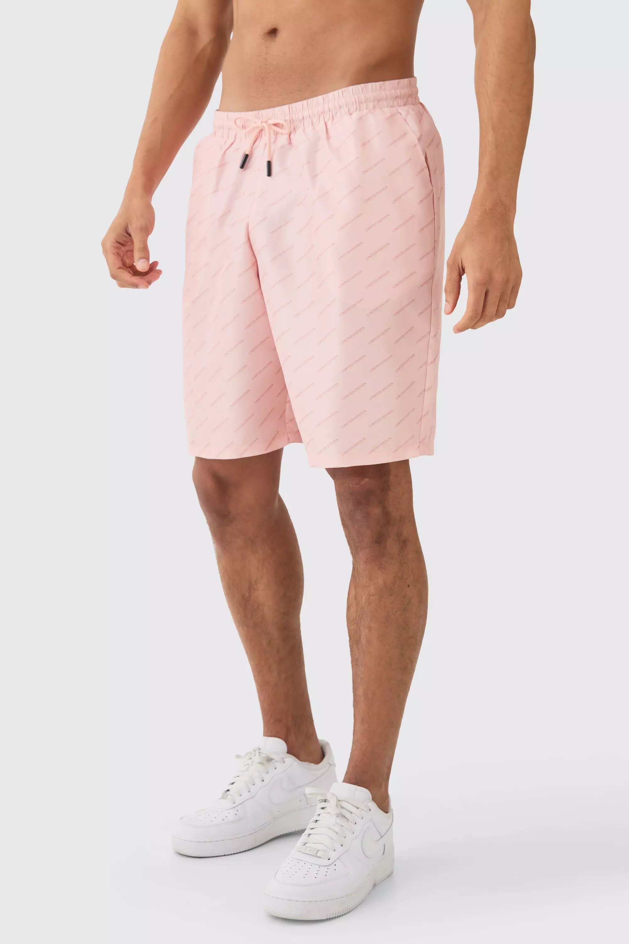 Pink Long Length Limited Edition Swim Short