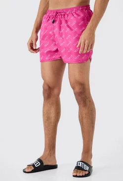 Pink Runner Man Swim Short