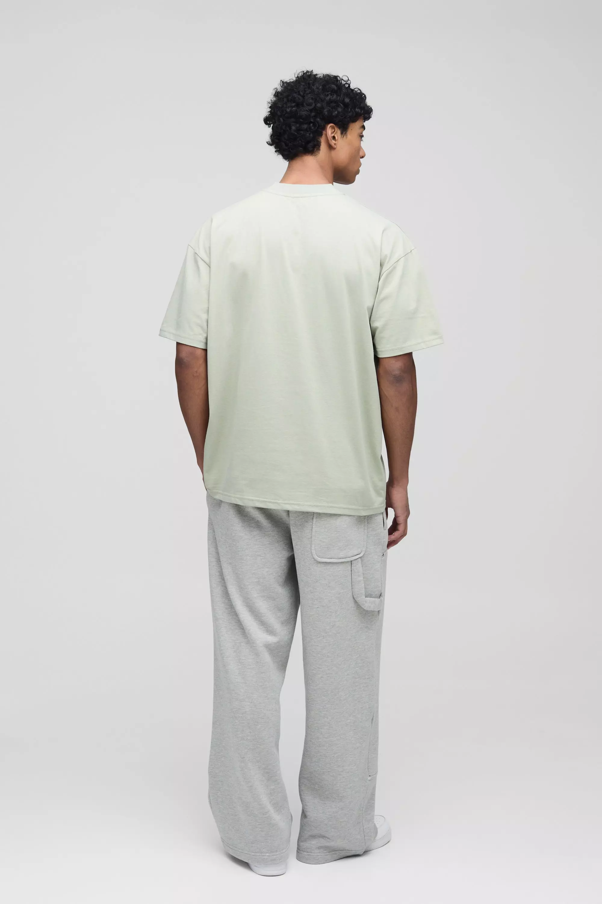 Sage Oversized Extended Neck Heavyweight T-shirt alternative image