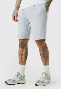 Tall Loose Fit Jersey Short Grey
