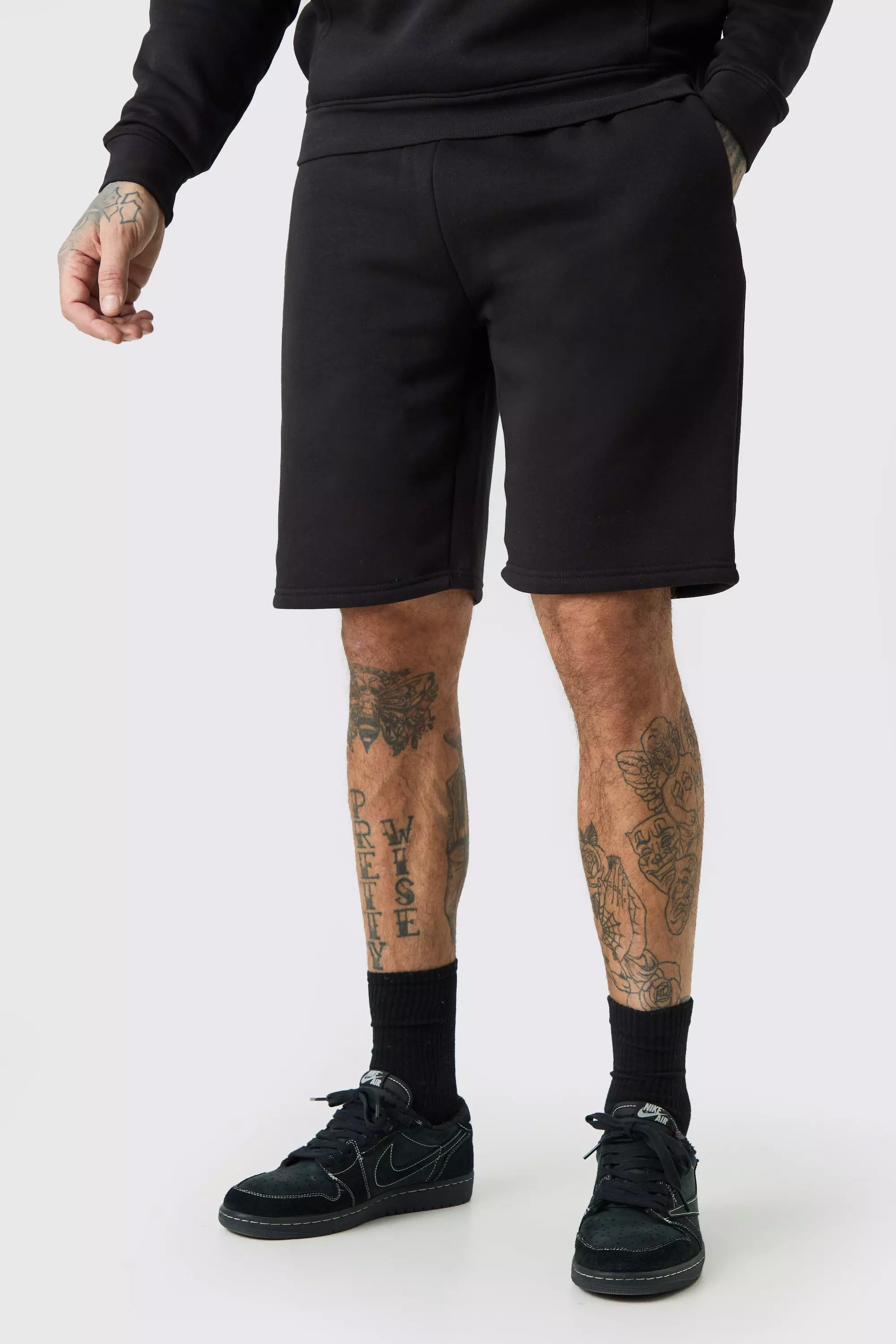 Tall Loose Fit Jersey Short Black