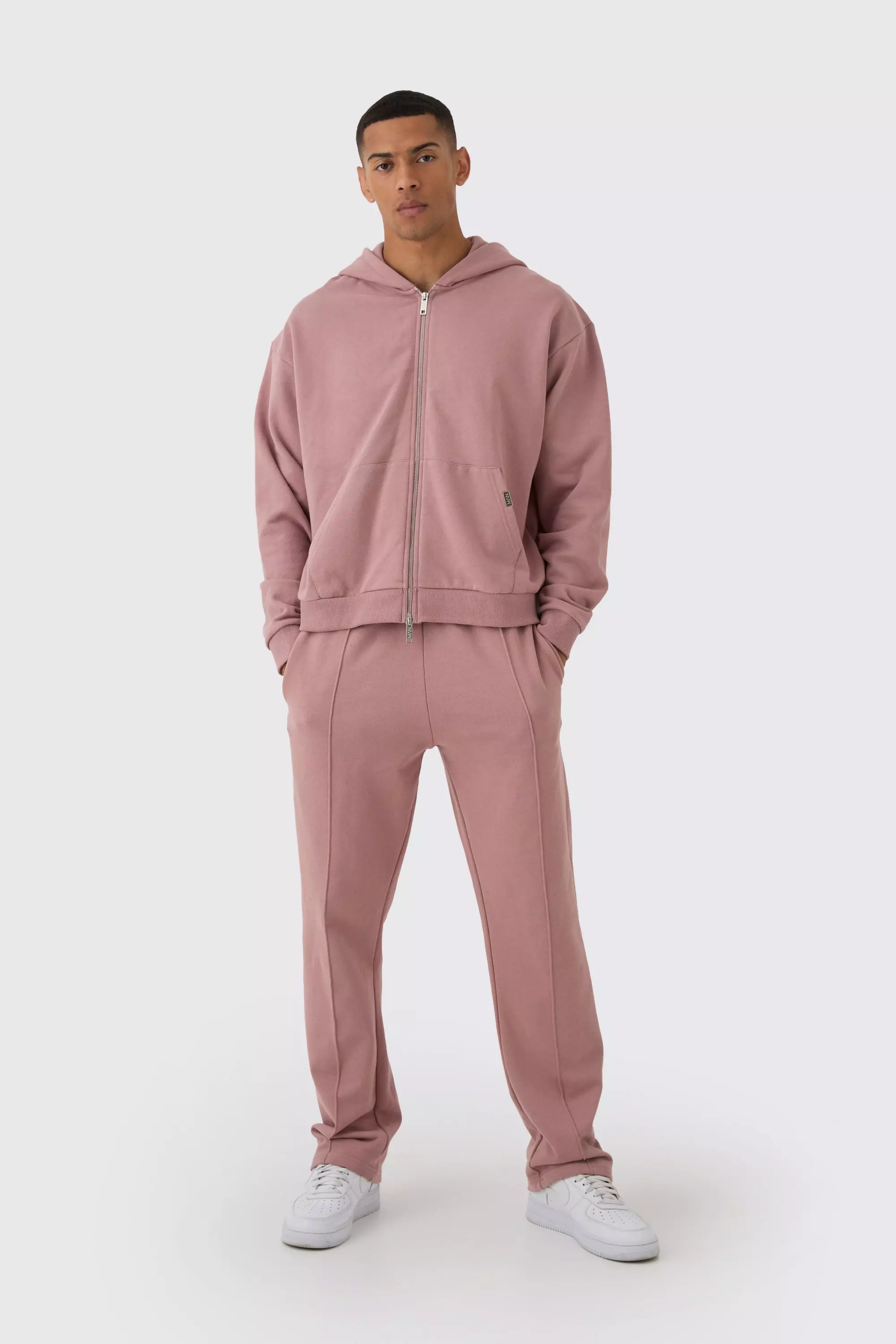 Rose Oversized Boxy Hooded Zip Through Tracksuit alternative image