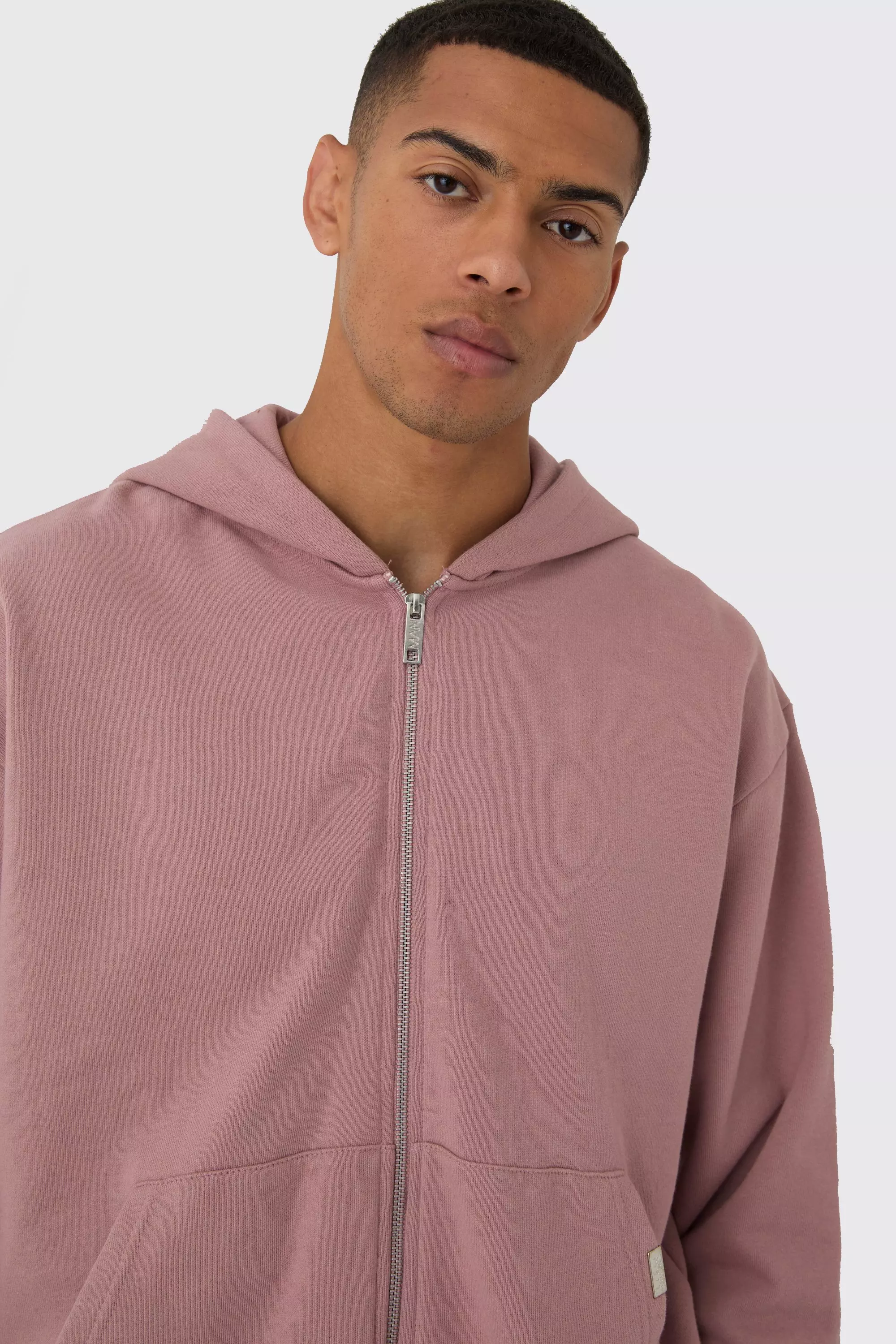Rose Oversized Boxy Hooded Zip Through Tracksuit alternative image