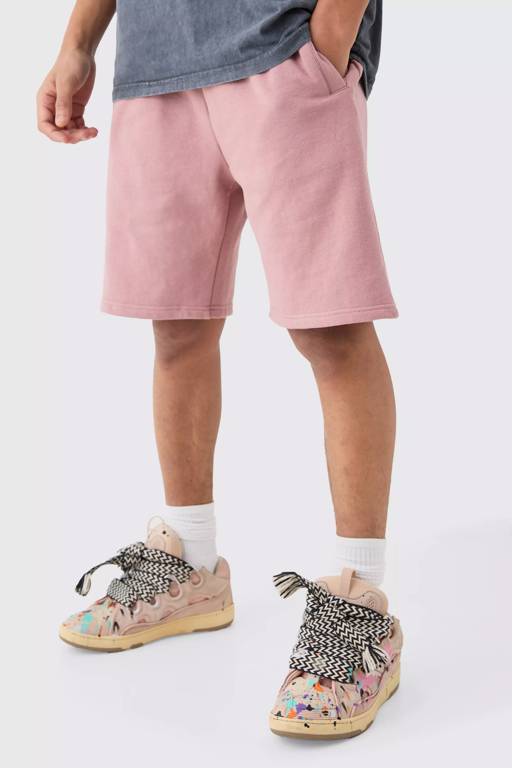 Relaxed Fit Mid Length Heavyweight Short Rose