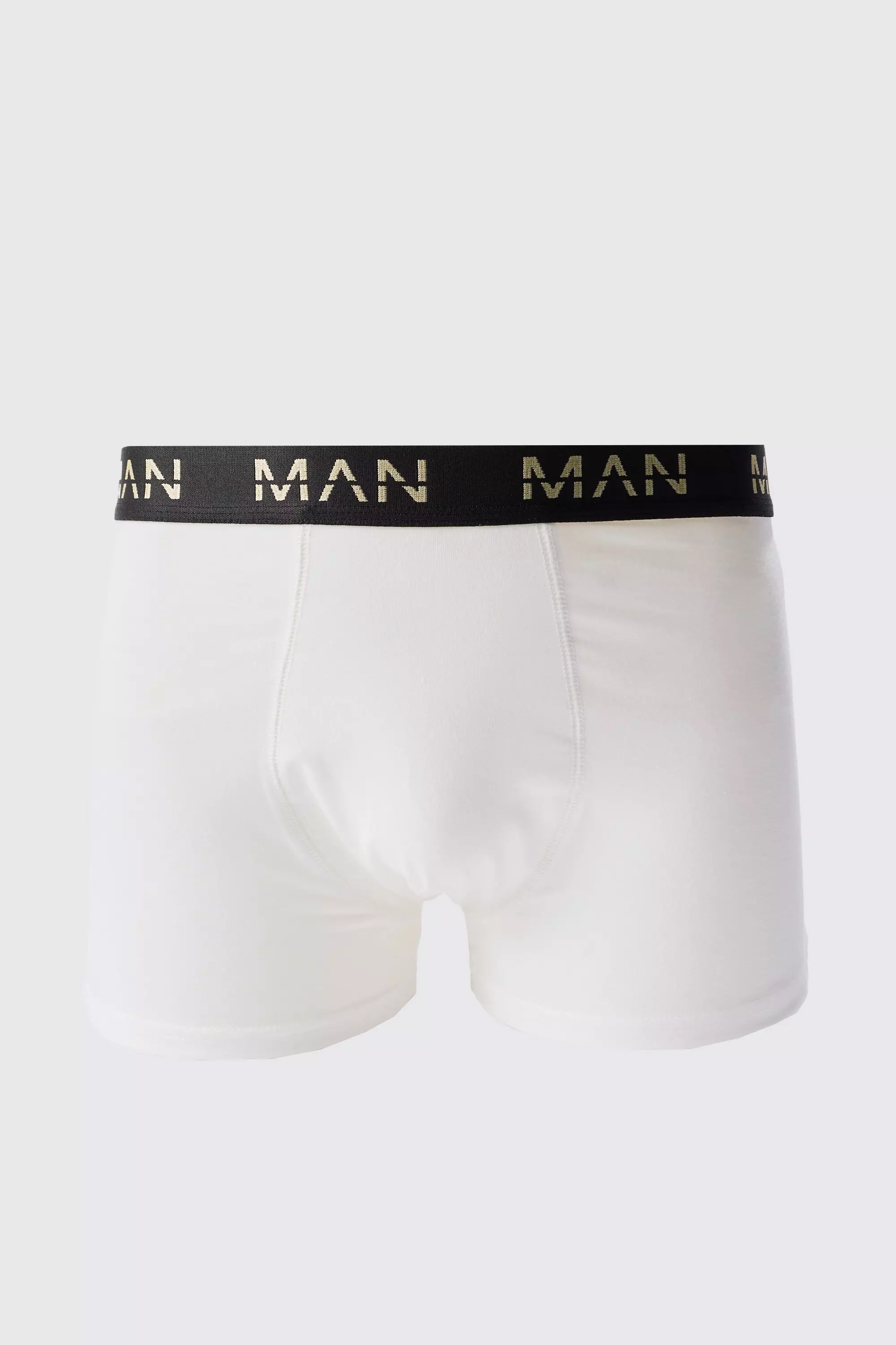 Gold Man Dash Boxers In White White