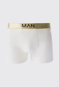 3 Pack Man Dash Gold Waistband Boxers In Multi Multi
