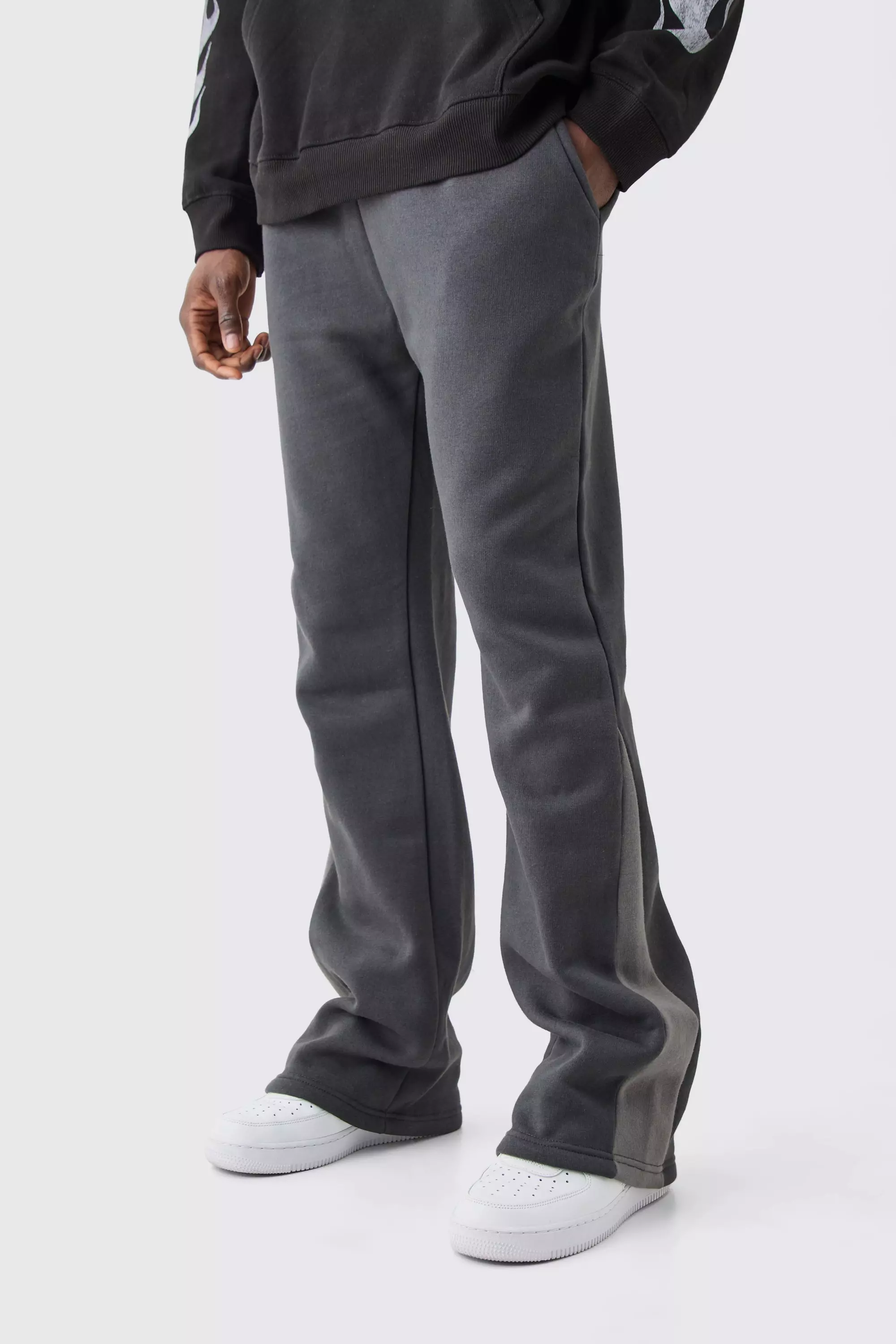 Stacked Gusset Sweatpants Charcoal