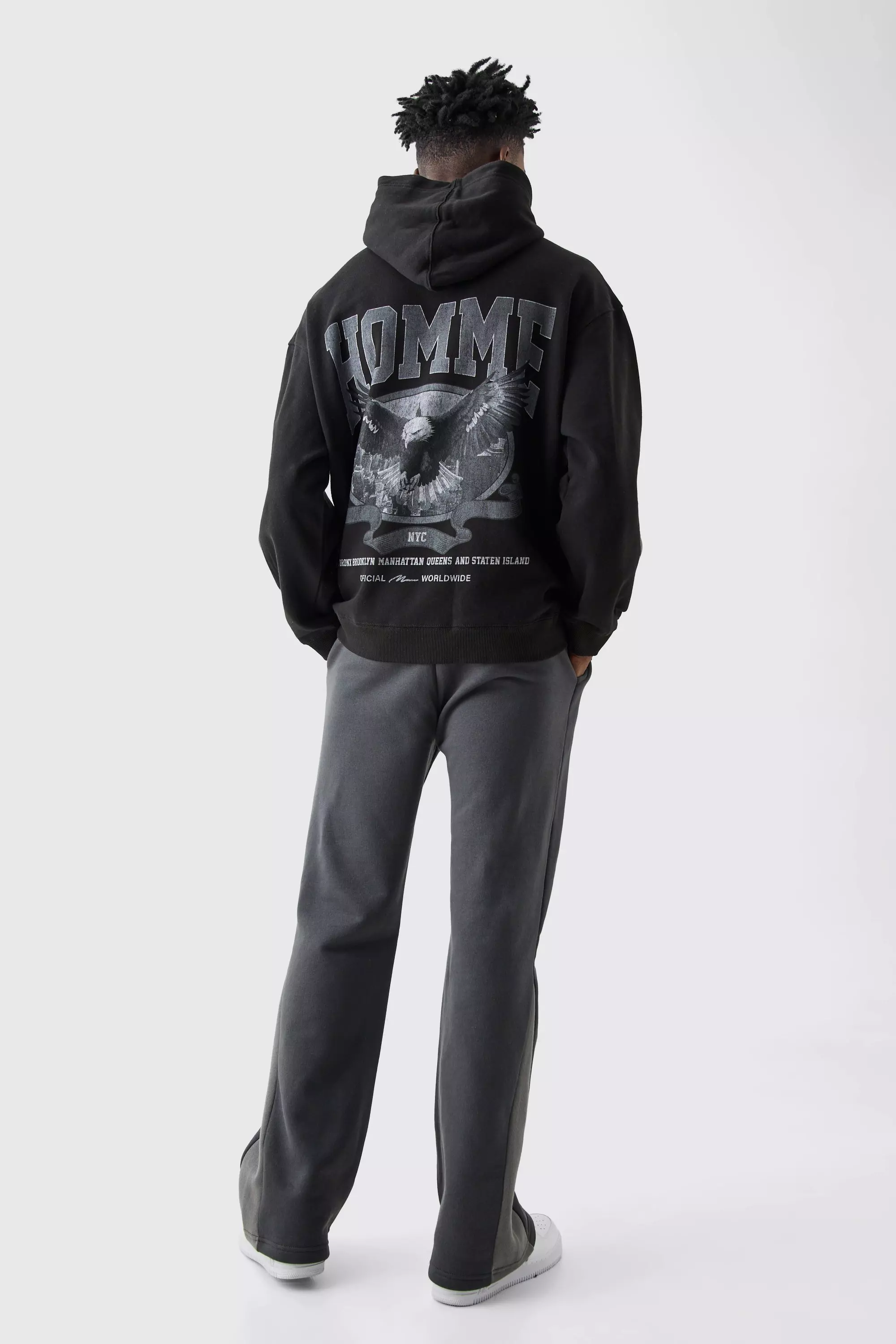 Stacked Gusset Joggers | boohooMAN USA