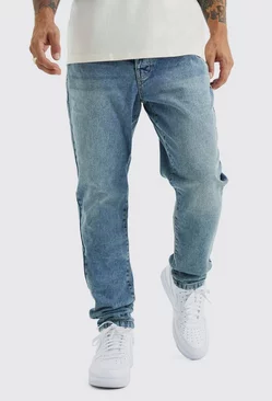 Tapered Fit Rigid Jeans Antique blue