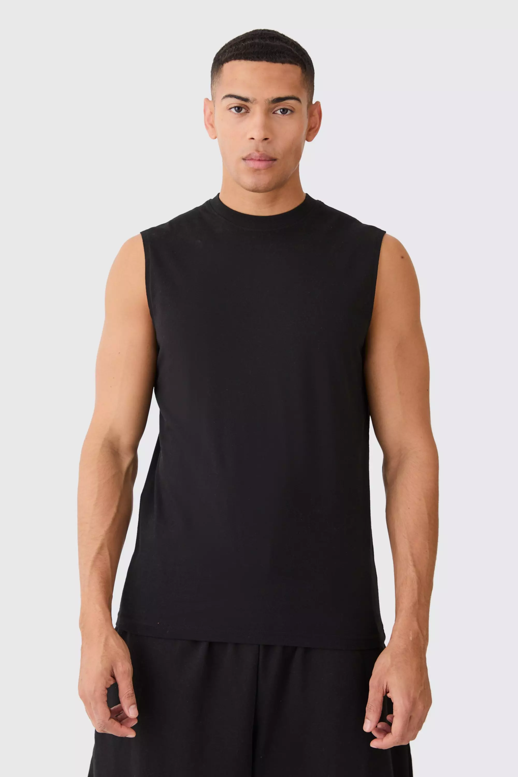 Basic Man Dash Tank Black