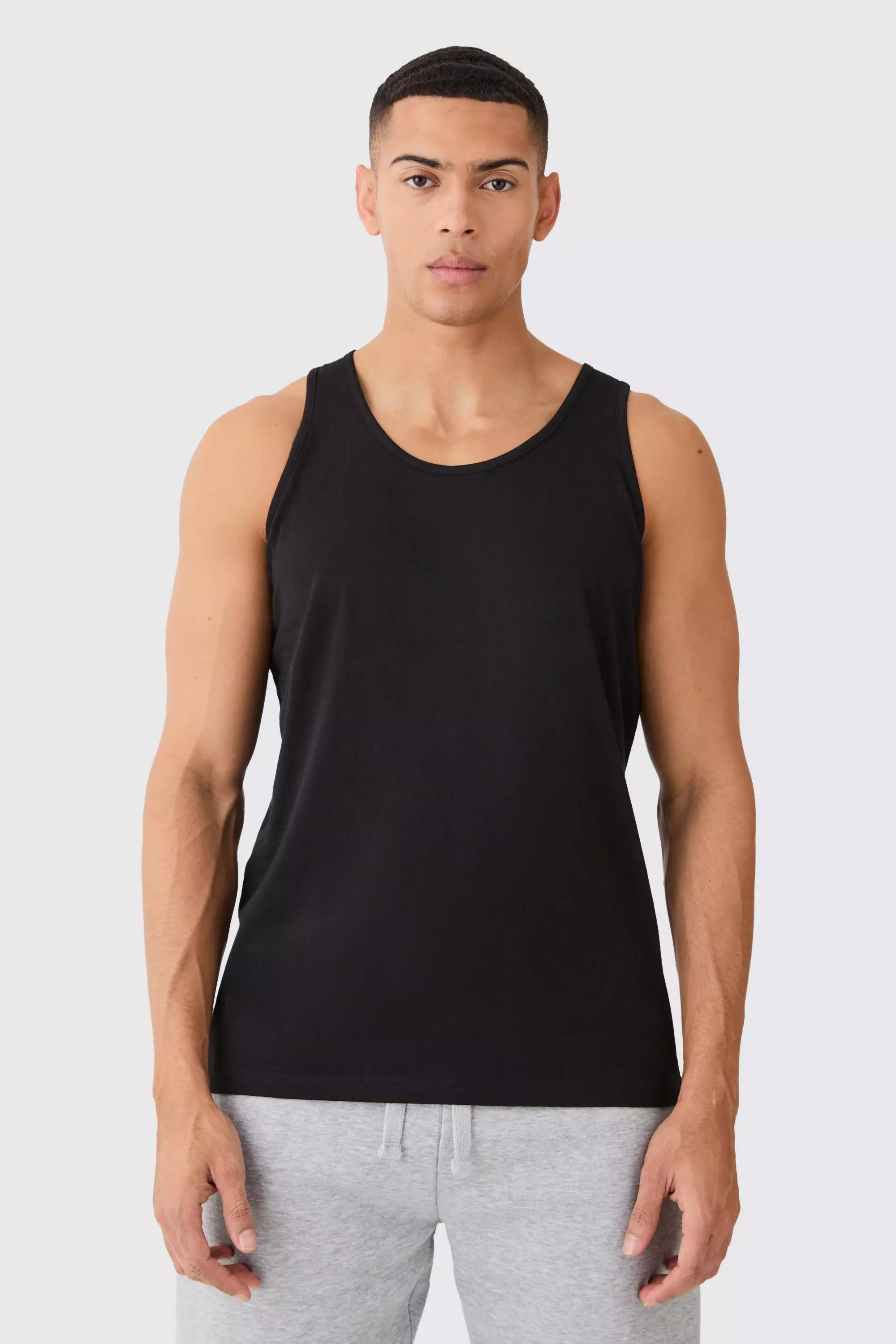 Basic Man Signature Vest Black