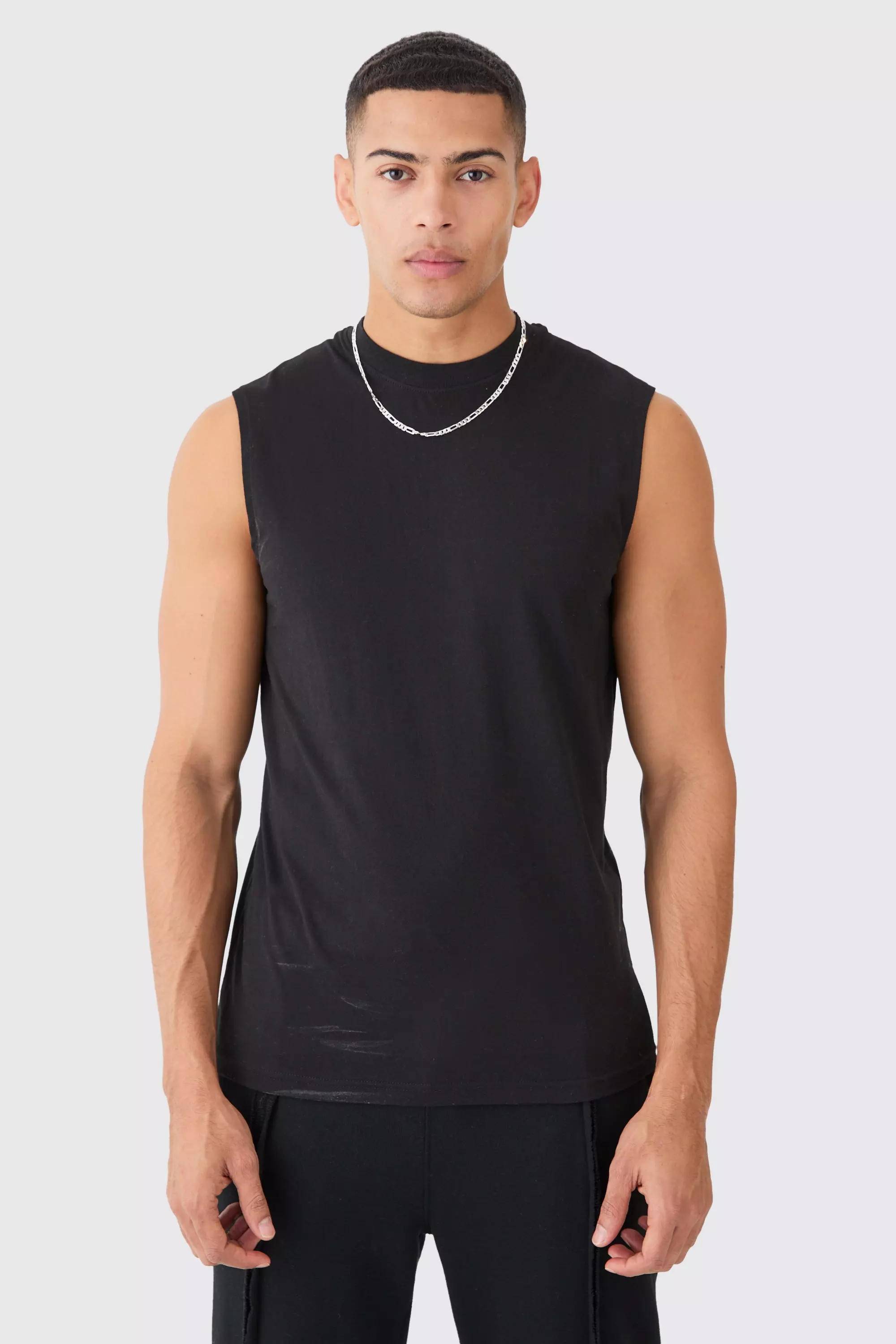 Basic Man Signature Tank Black