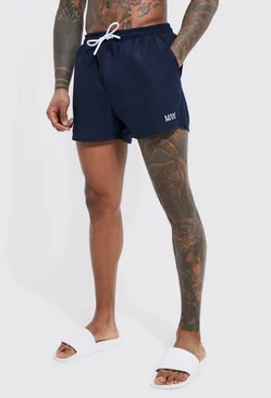Navy Original Man Short Length Swim Short