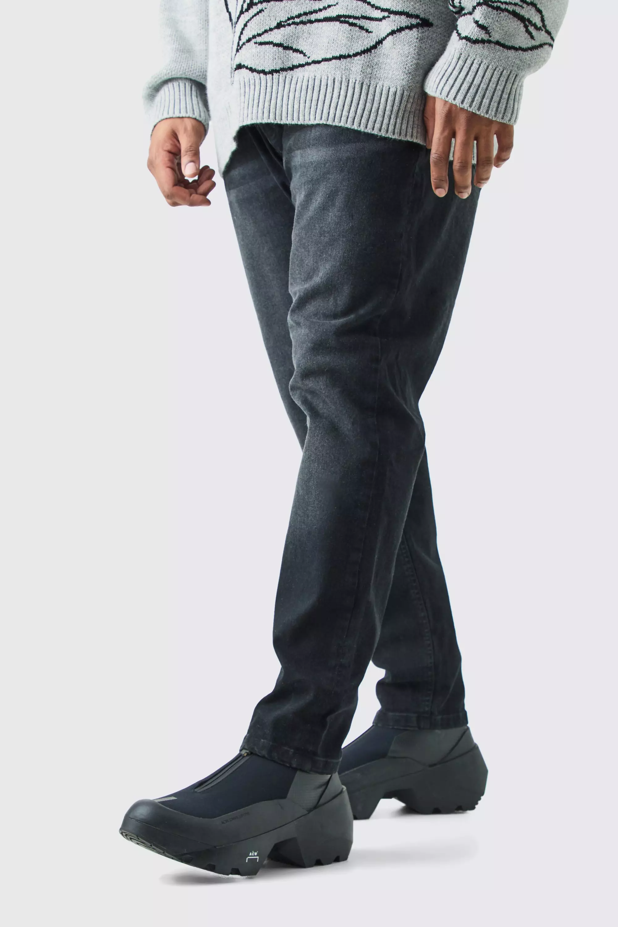 Black Plus Skinny Stretch Jeans