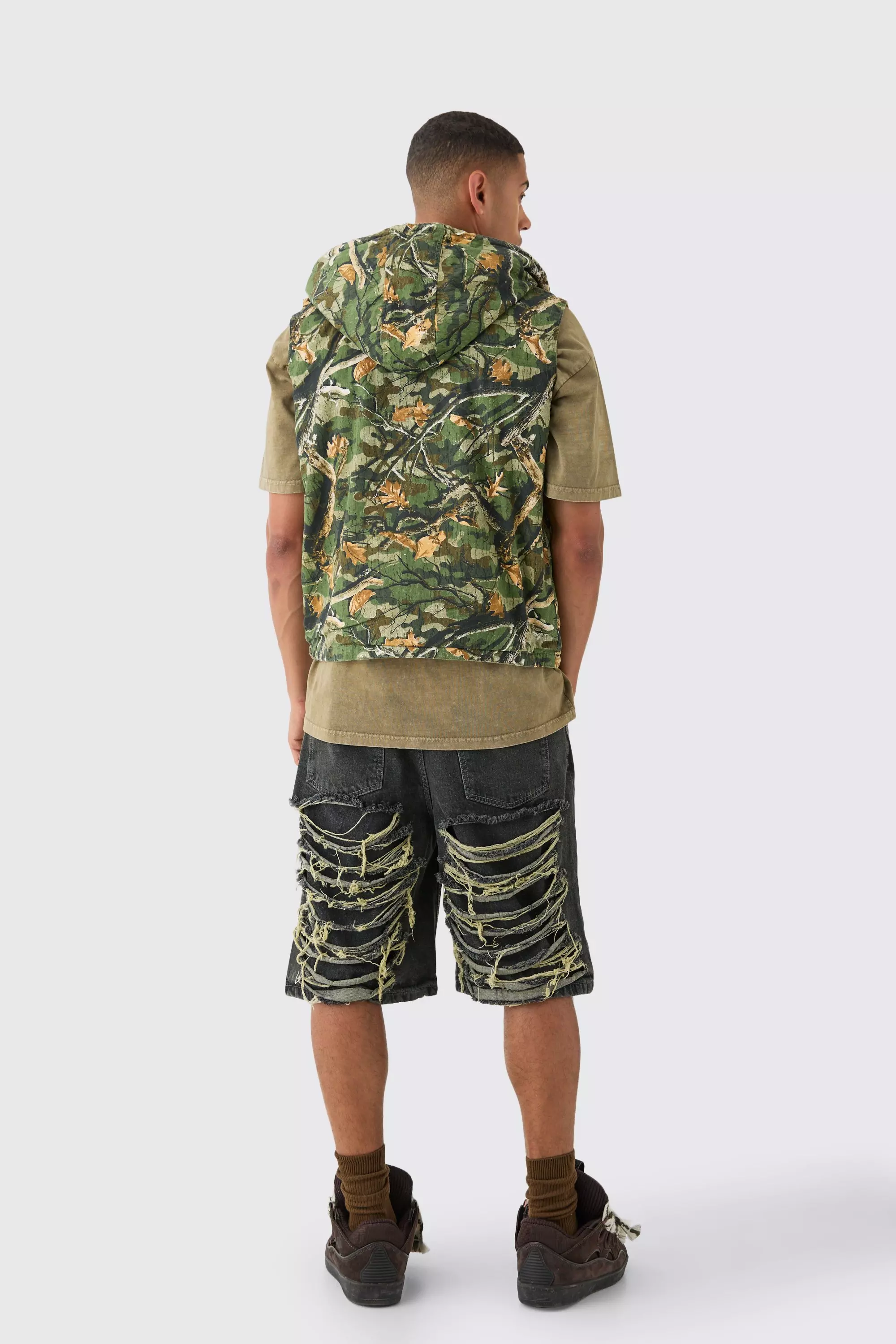 Wendbare Camouflage Twill-Weste, Khaki alternatives Bild