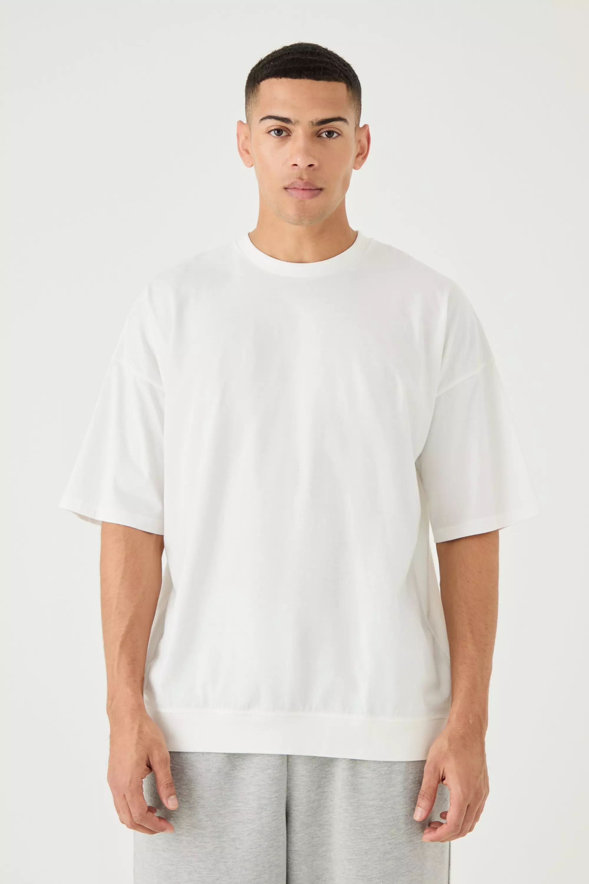 Men's White Oversized T Shirts | boohooMAN USA