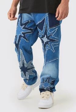 Blue Relaxed Rigid Star Cut & Sew Jean In Blue