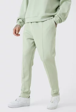 Tall Slim Tapered Cropped Scuba Jogger Sage