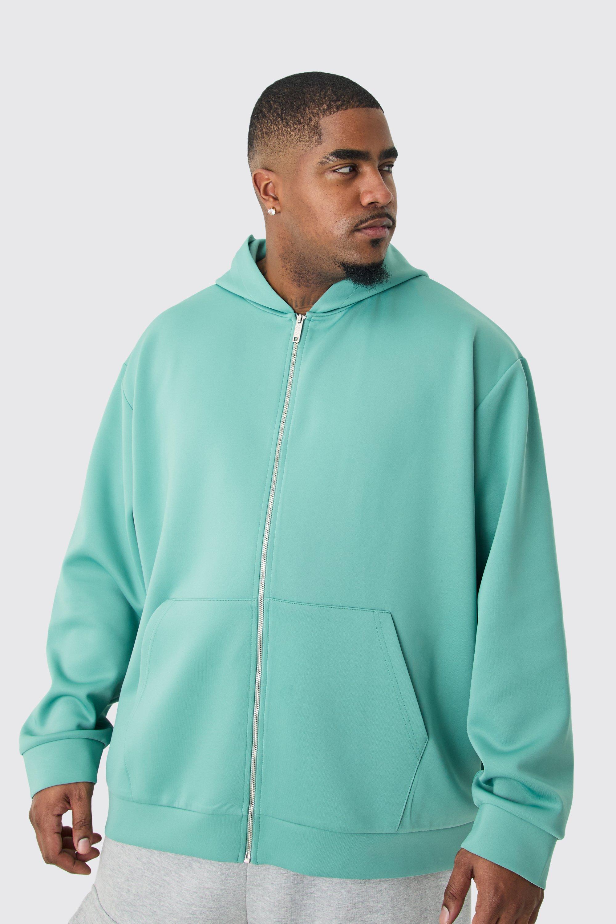 Plus Oversized Bonded Scuba Hoodie