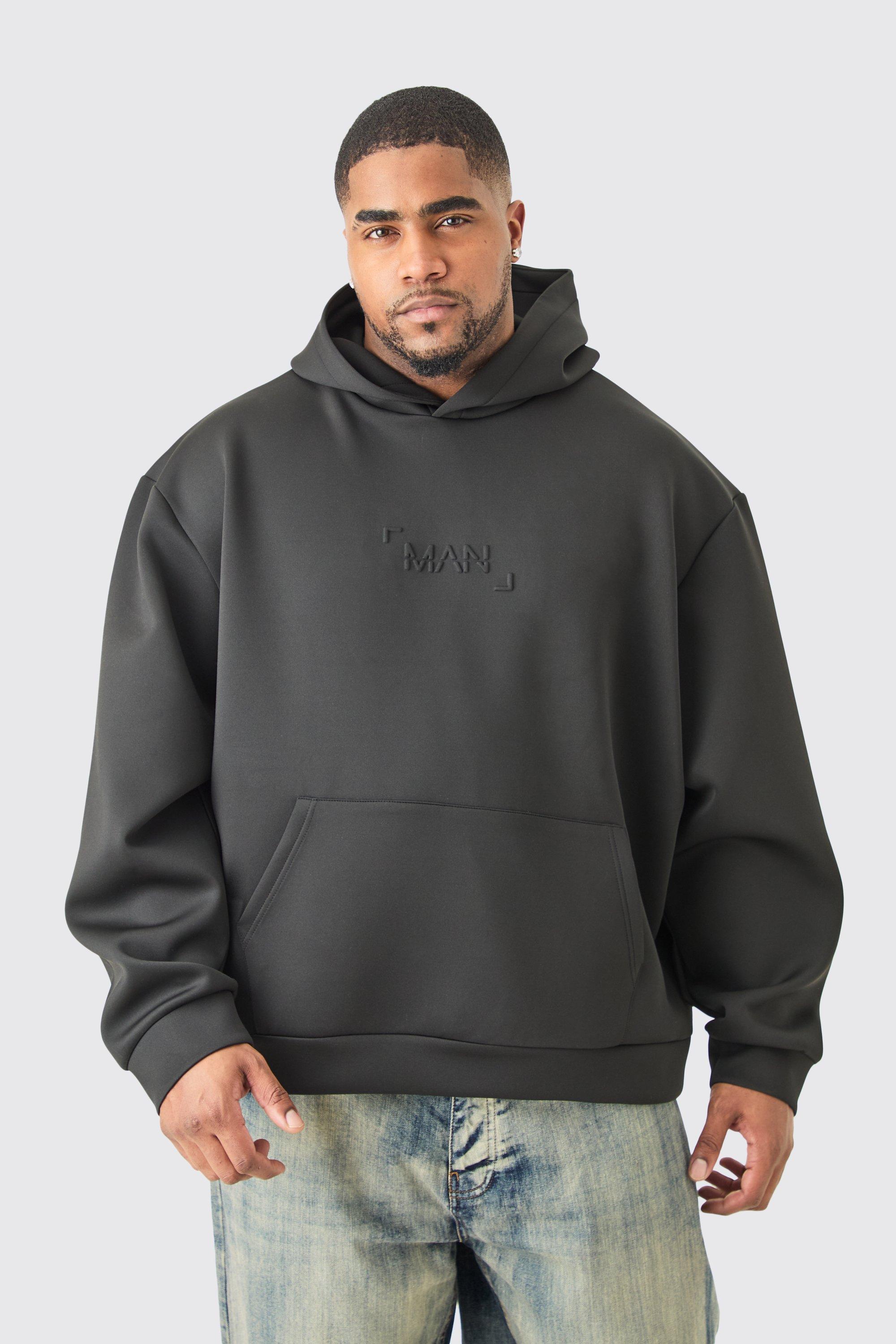 Plus Oversized Bonded Scuba Hoodie