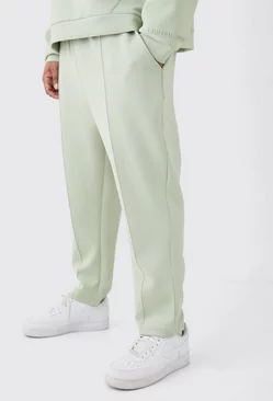 Plus Slim Tapered Cropped Scuba Jogger Sage