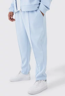 Blue Plus Slim Tapered Cropped Scuba Jogger