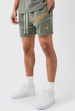 Khaki Relaxed Short Length Homme Volley Shorts