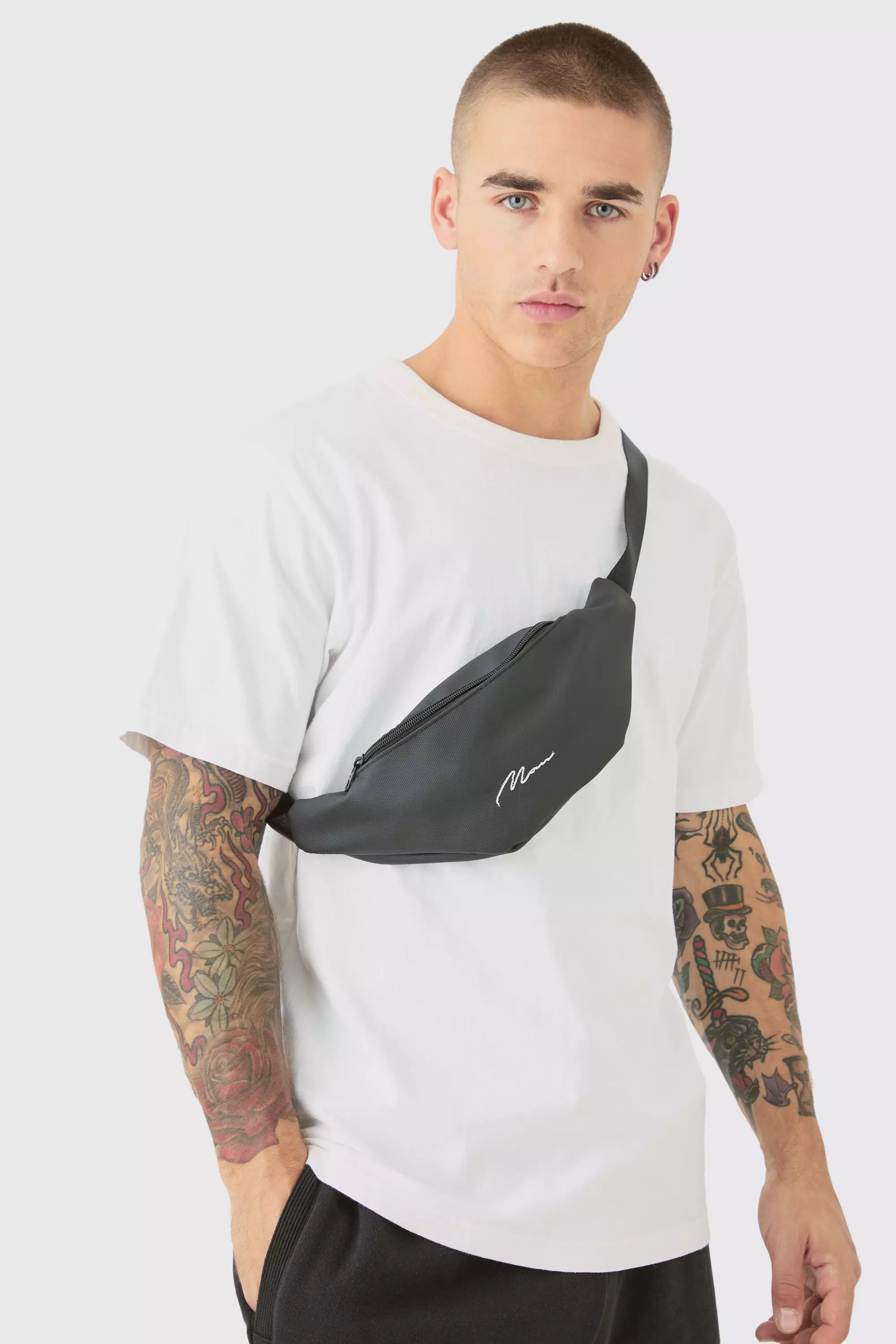 Sac à bandoulière basique - MAN, Black autre image