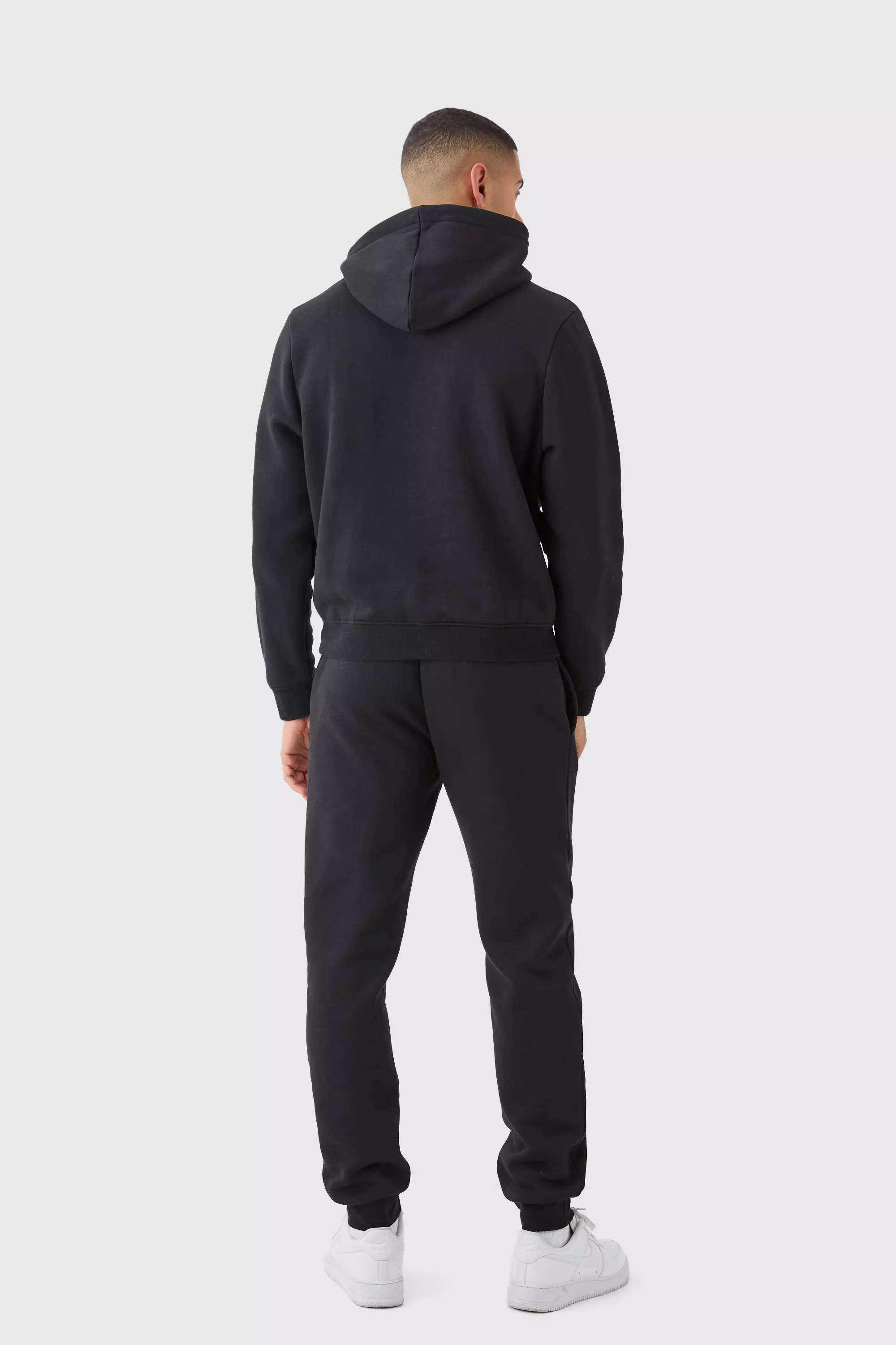 Man Signature Boxy Hooded Tracksuit boohooMAN IE