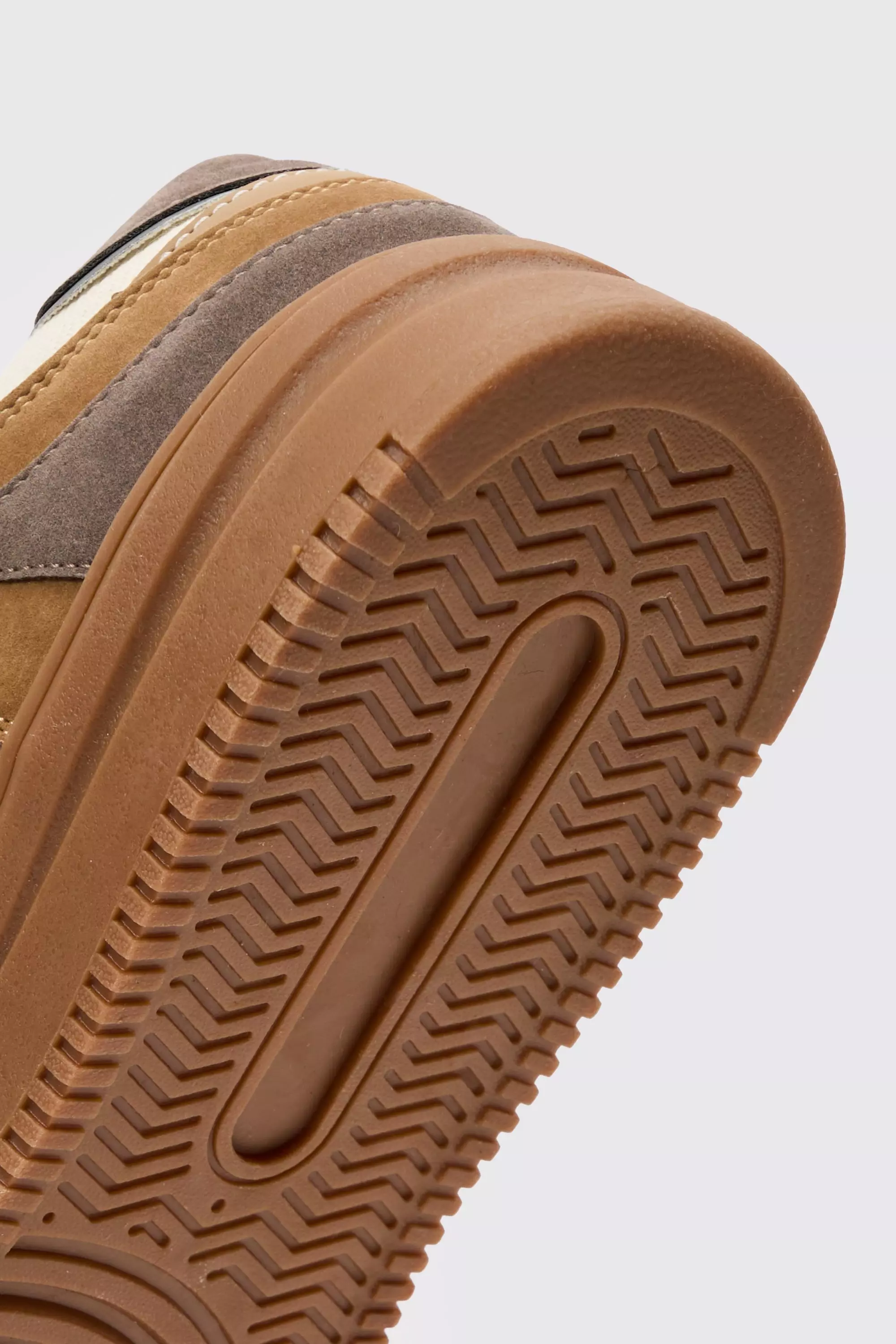 Ofcl Tab Chunky Rope Lace Trainers In Tan alternative image