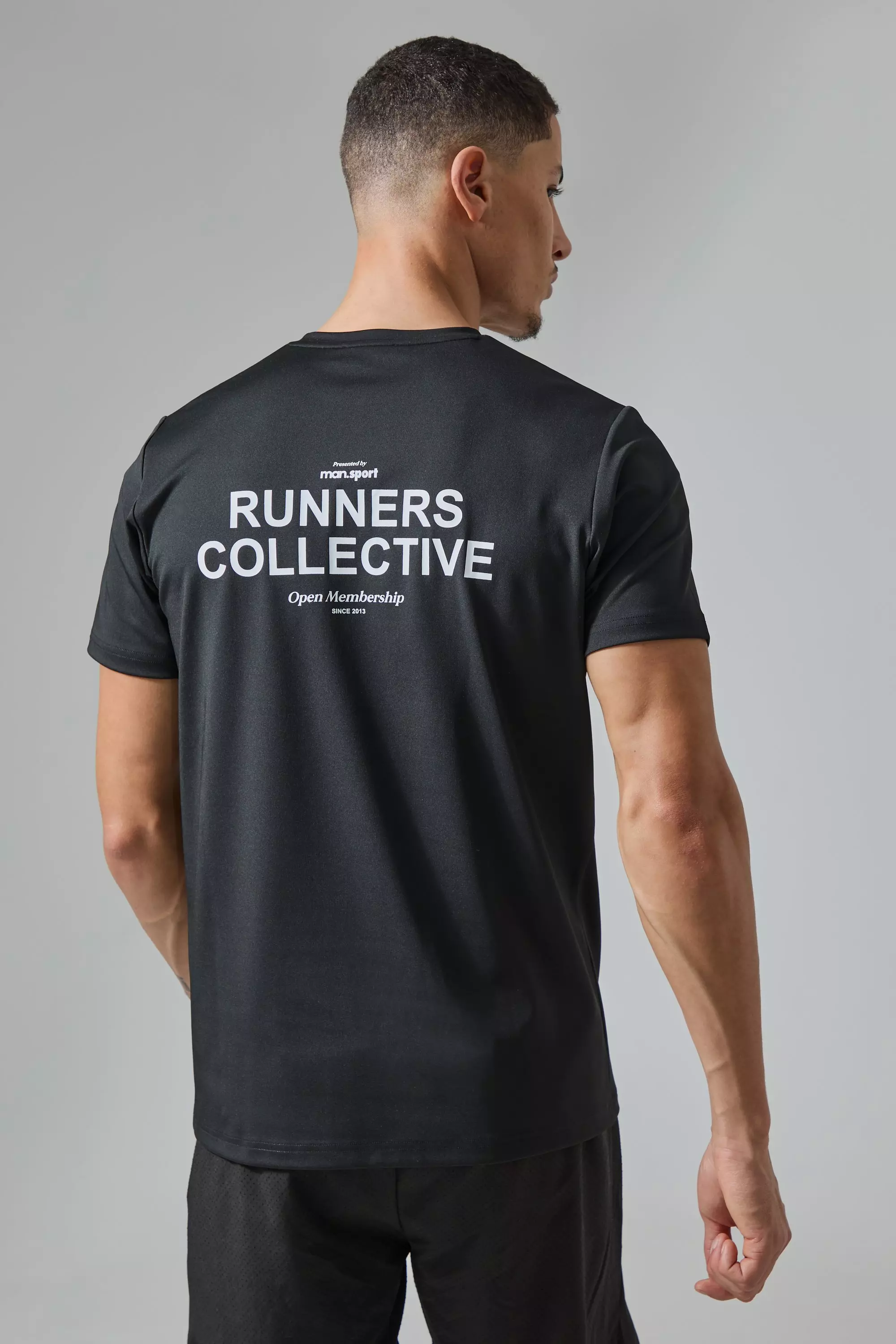 Active Performance Runners Club T-shirt Black