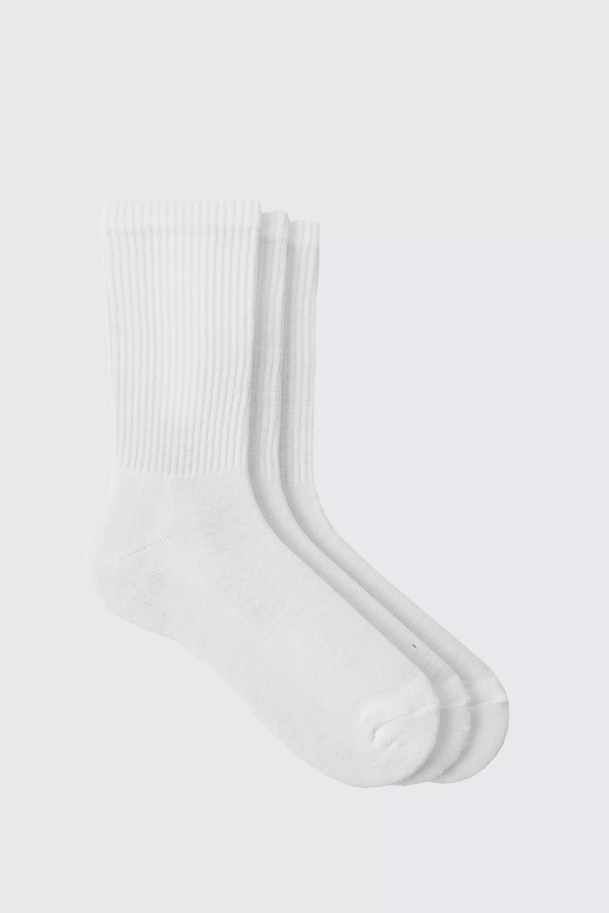 3 Pack Plain Sport Socks White