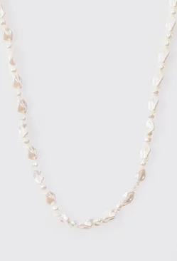Shine Beaded Necklace In White White
