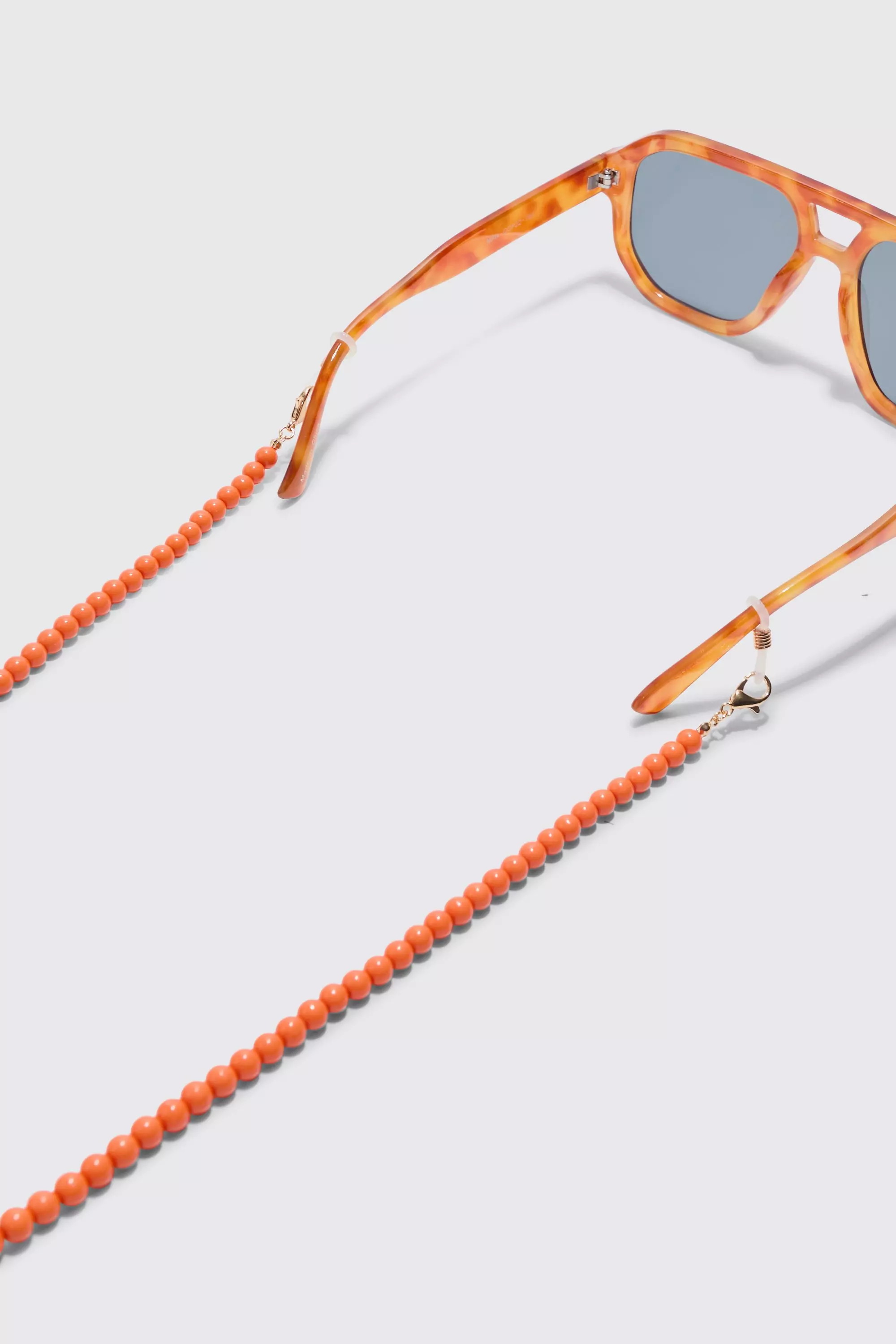 Beaded Sunglasses Chain In Orange Orange