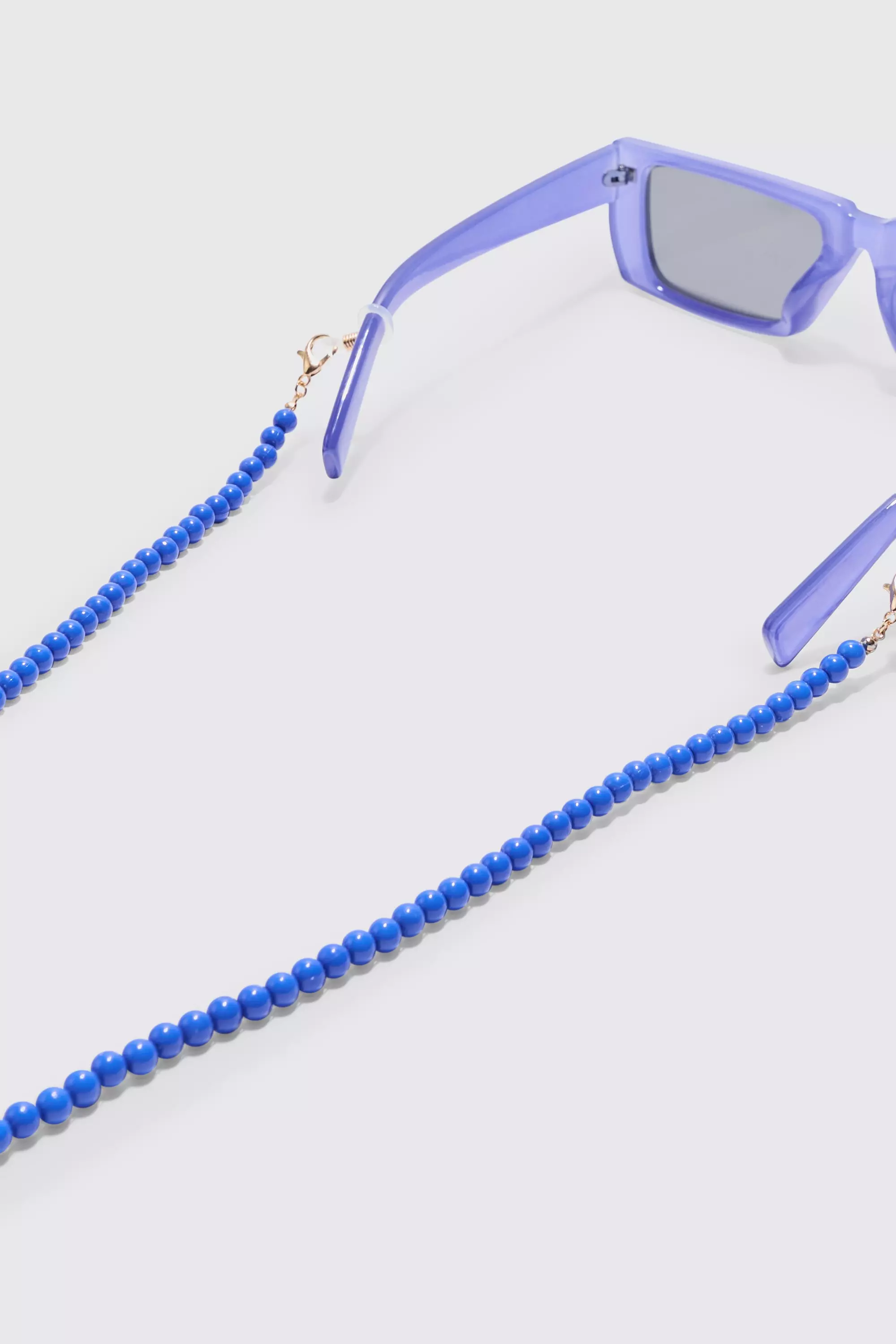 Beaded Sunglasses Chain In Cobalt Cobalt