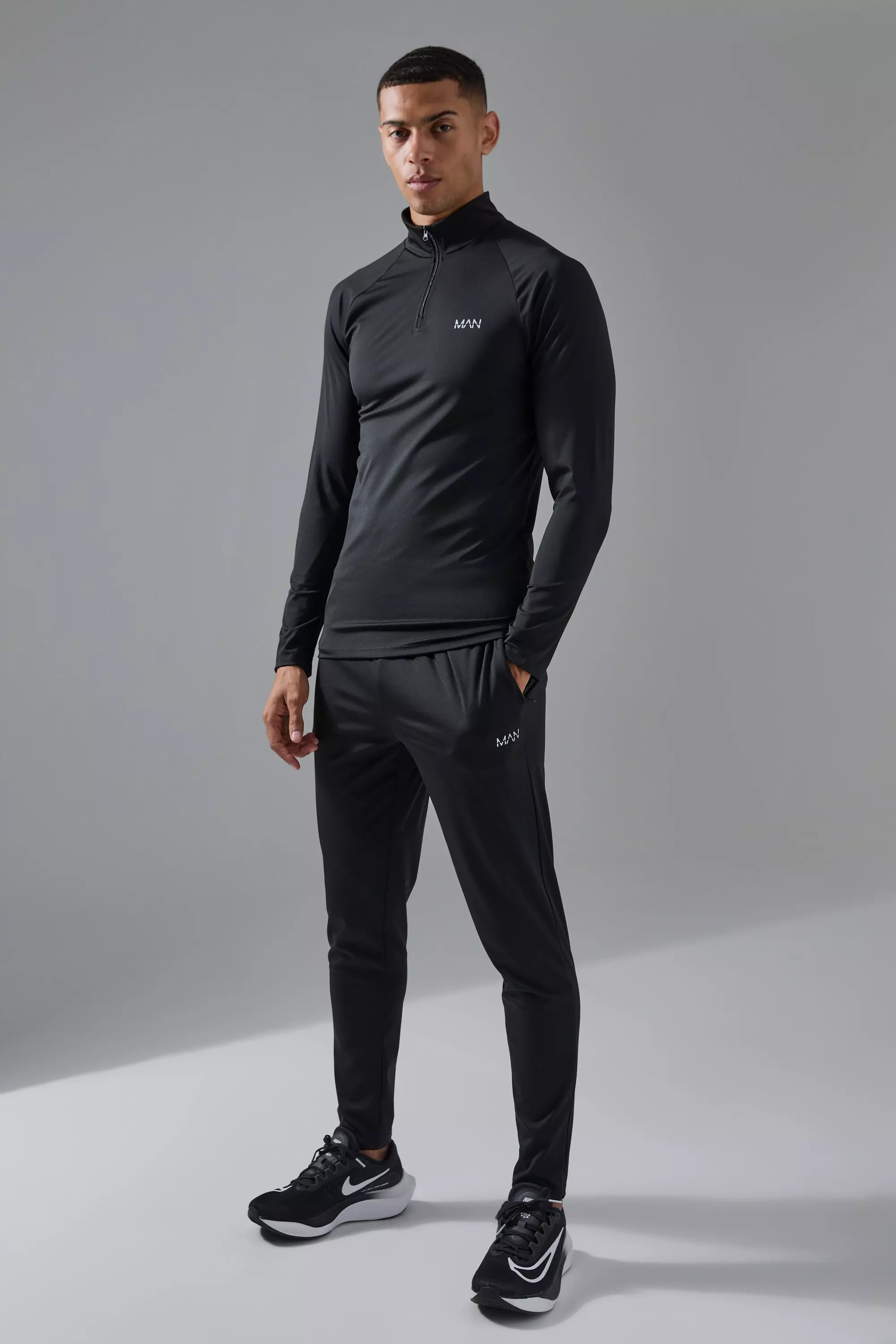 Survêtement de sport à col zippé - MAN Active, Black autre image