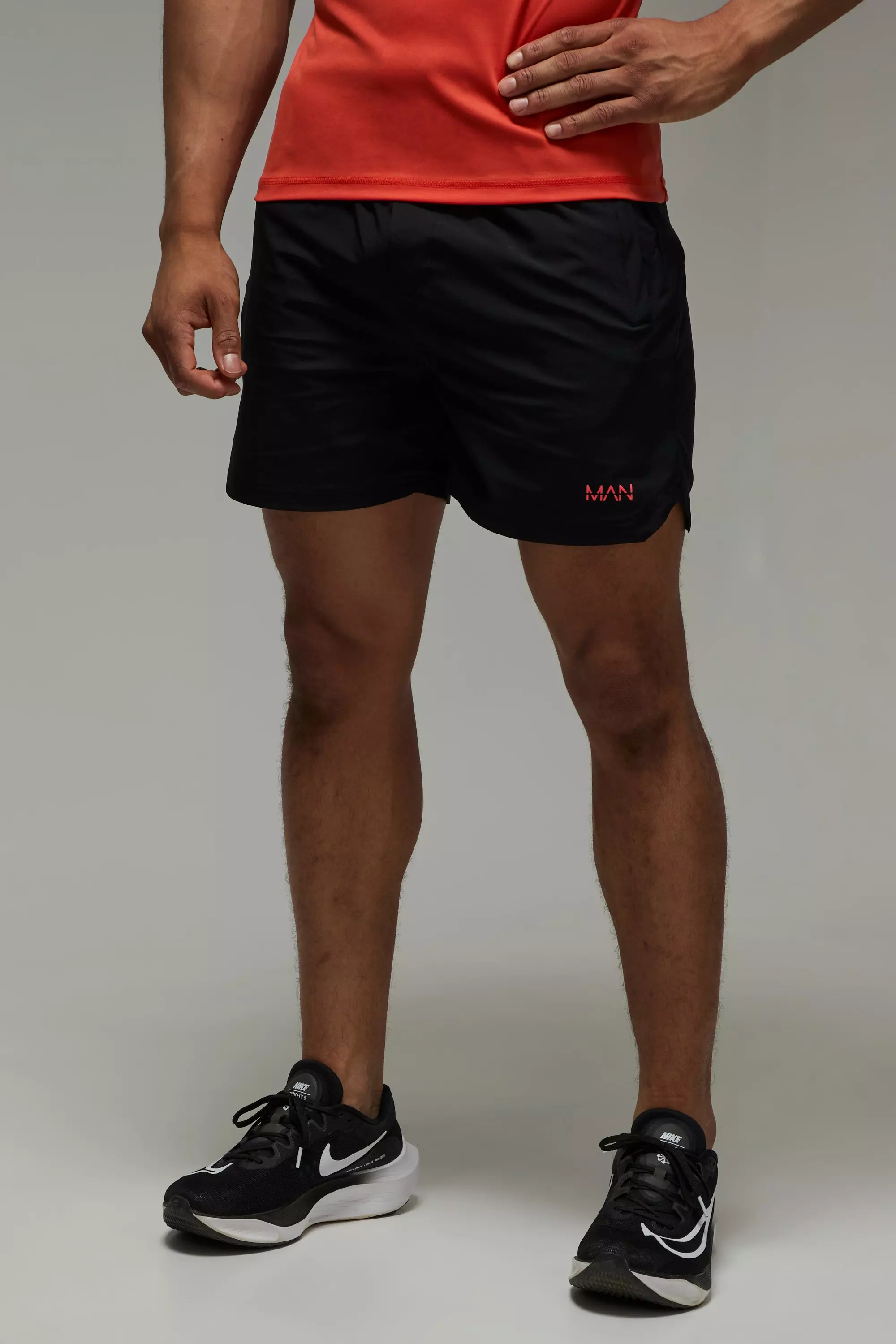 Short fluo à slogan - MAN Active, Black autre image