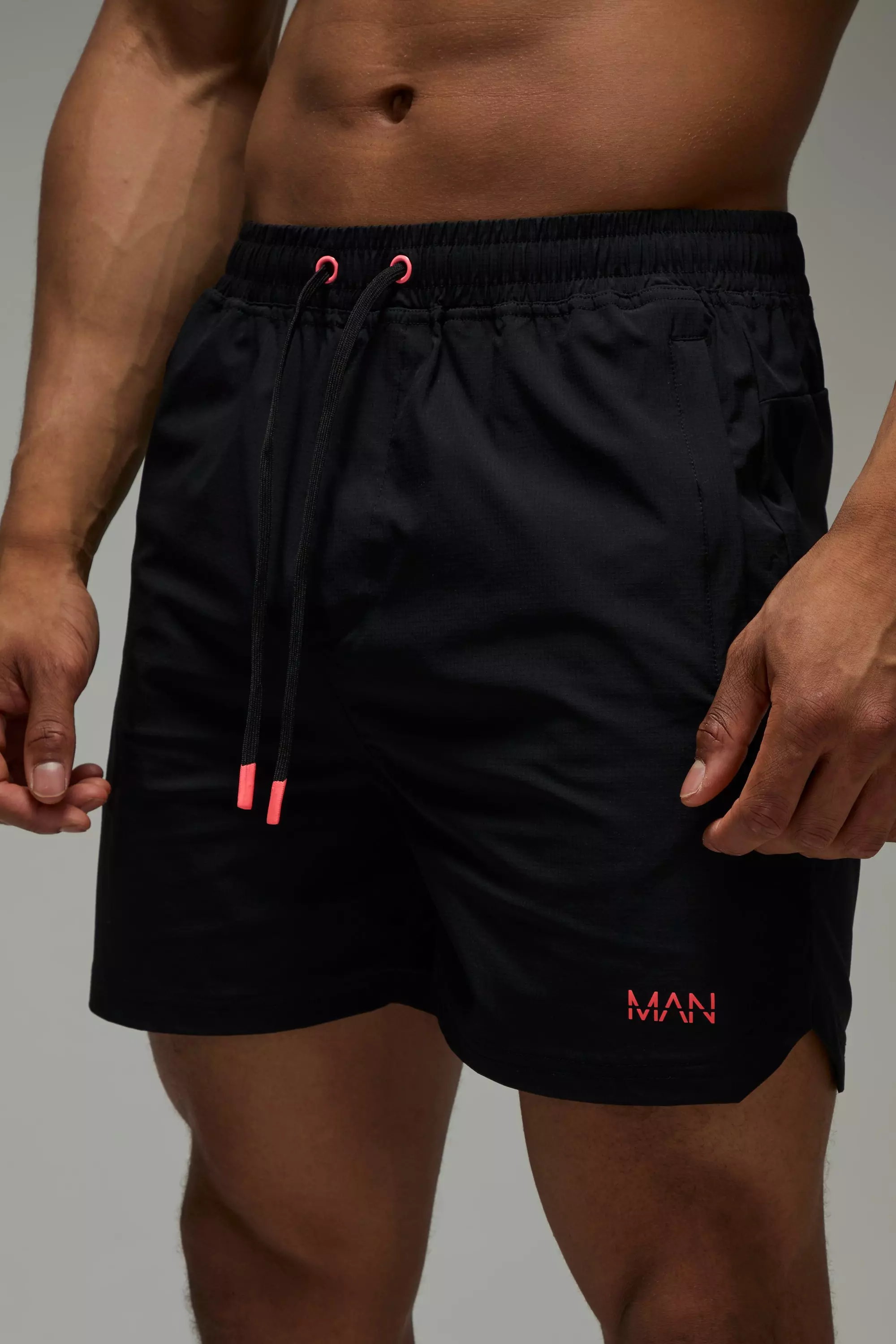 Short fluo à slogan - MAN Active, Black autre image
