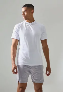 Man Active Essentials Gym Raglan T-shirt White