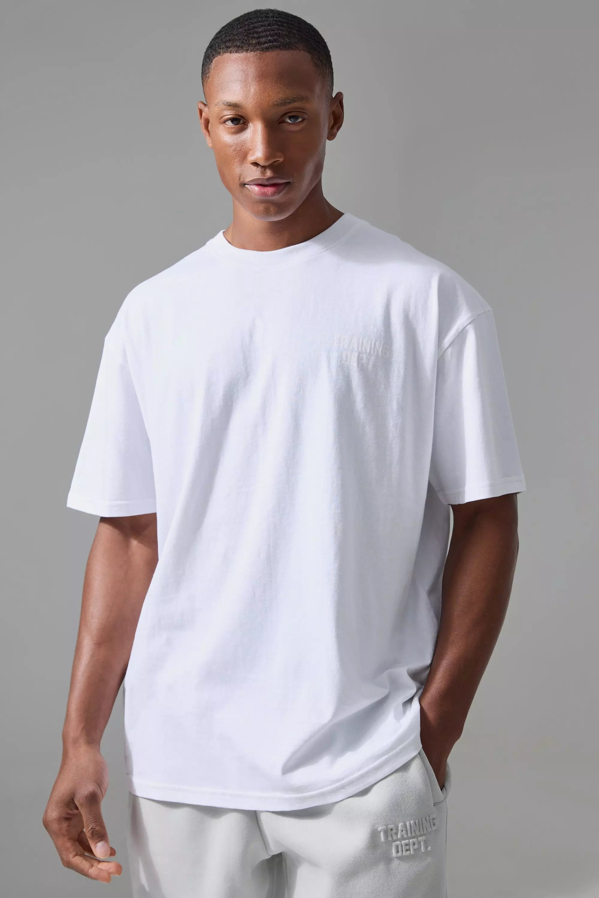 T-shirt oversize imprimé - MAN, White autre image
