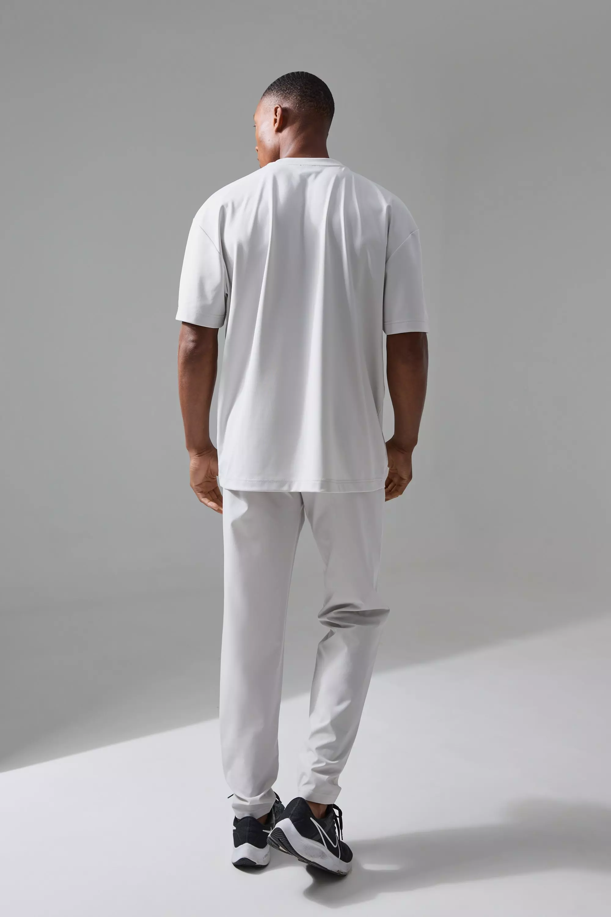 Light grey Active Training Dept Oversized Perforated T-shirt alternative image