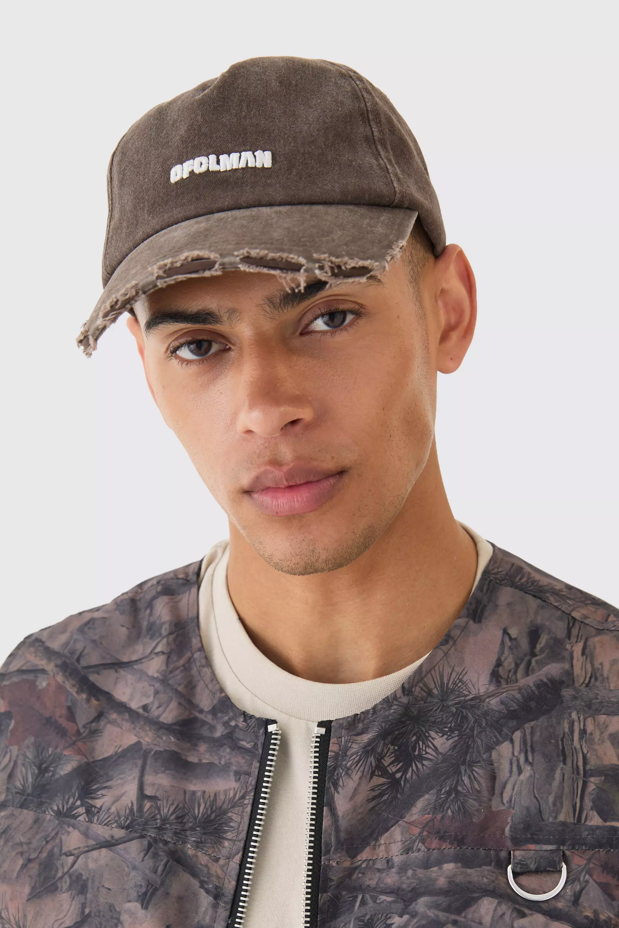 OFCLMAN 3d Embroidered Cap In Chocolate Chocolate