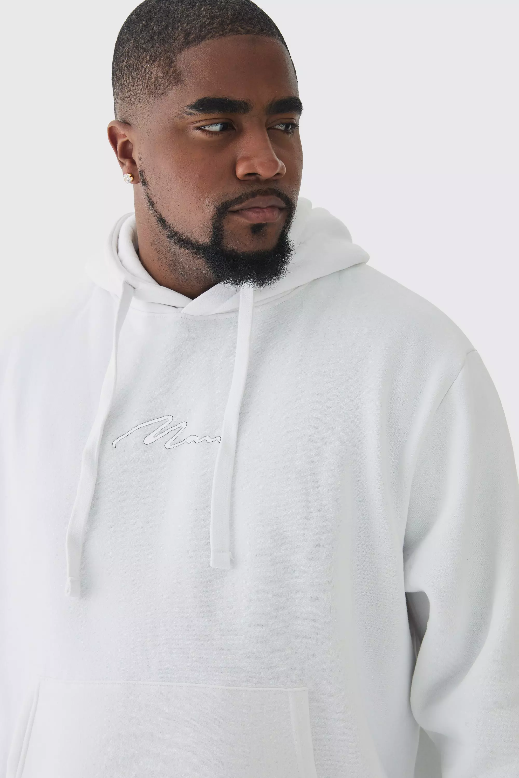 Witte basic hoodie top