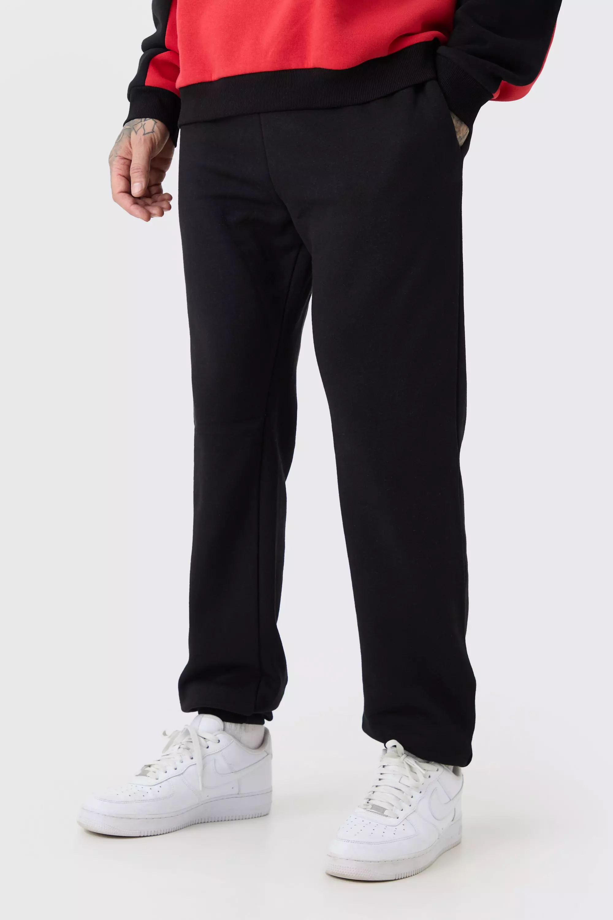 Tall Basic Jogger In Black boohooMAN UK