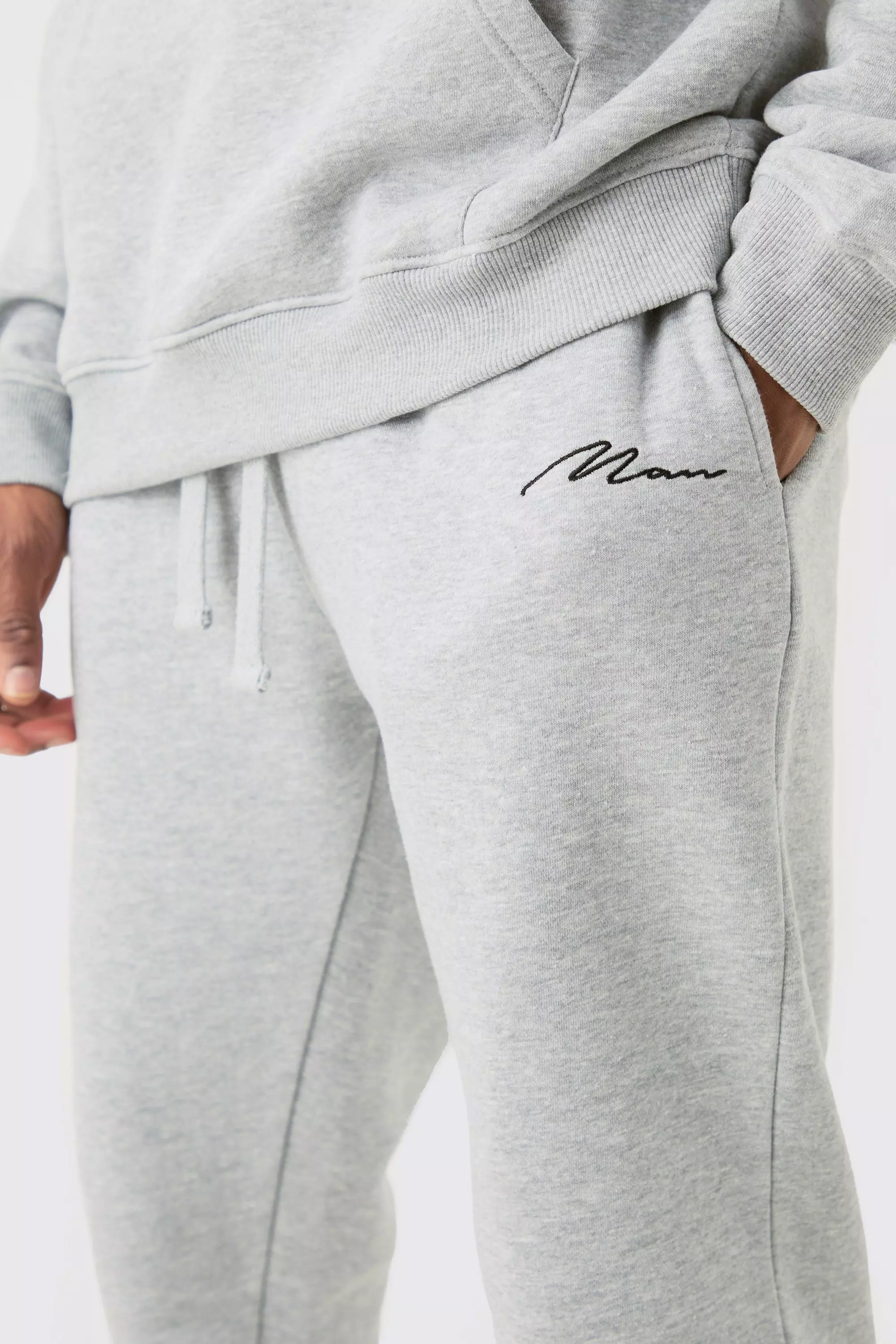 Tall Man Signature Skinny Fit Joggers In Grey Marl alternative image